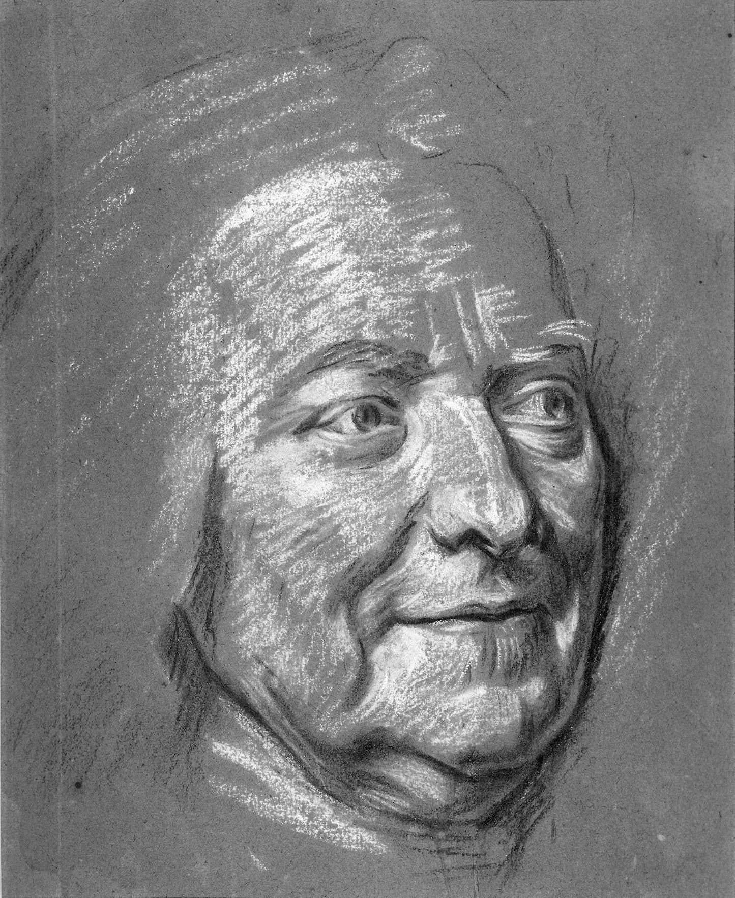 Portrait of M. Louis Silvestre -  Maurice Quentin de Latour,  Poster Print Wall Art