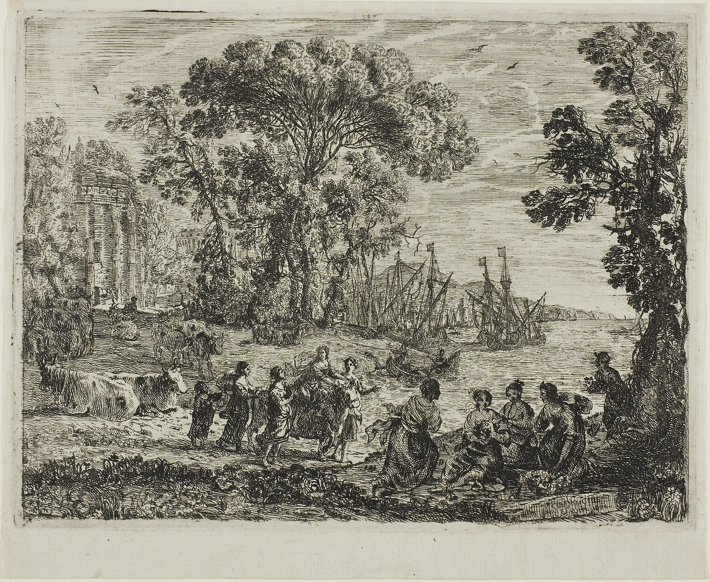 The Rape of Europa -  Claude Lorrain,  Poster Print Wall Art