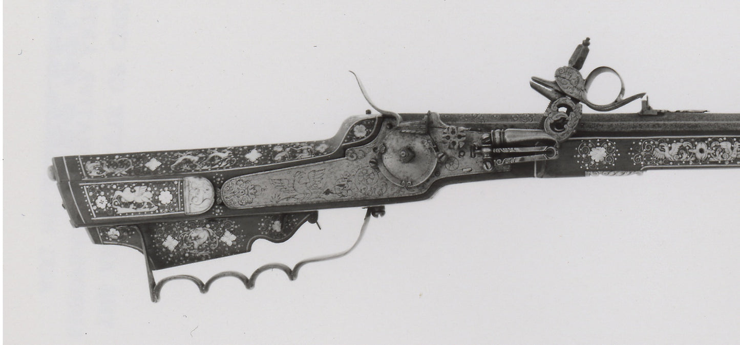 Wheellock Hunting Rifle -  Polish, Silesia, Teschen,  Poster Print Wall Art