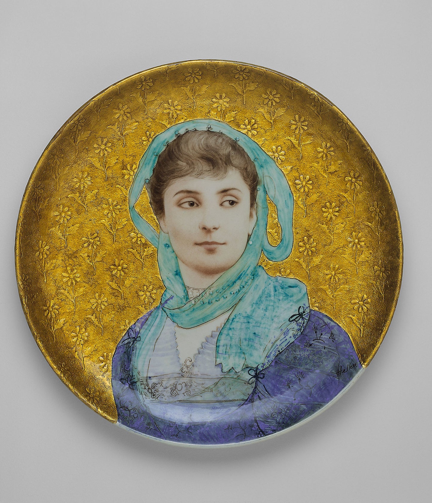 Circular Plaque: Made: Théodore Deck,16x12"(A3) Poster