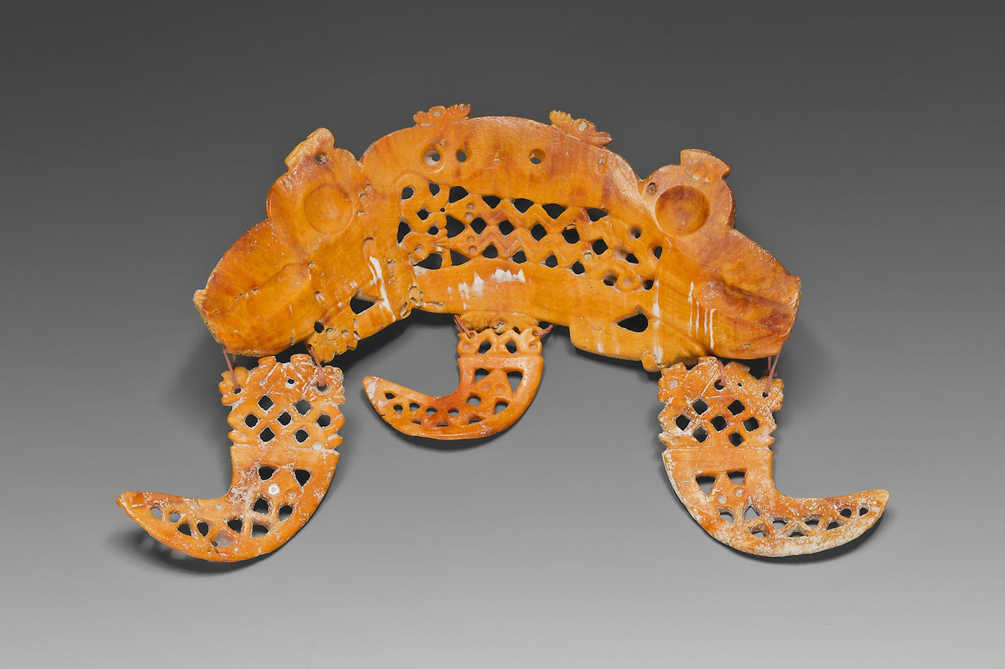 Pendant in the Form of a Mythical Double-Headed Creature -  Colima or Jalisco,  Poster Print Wall Art