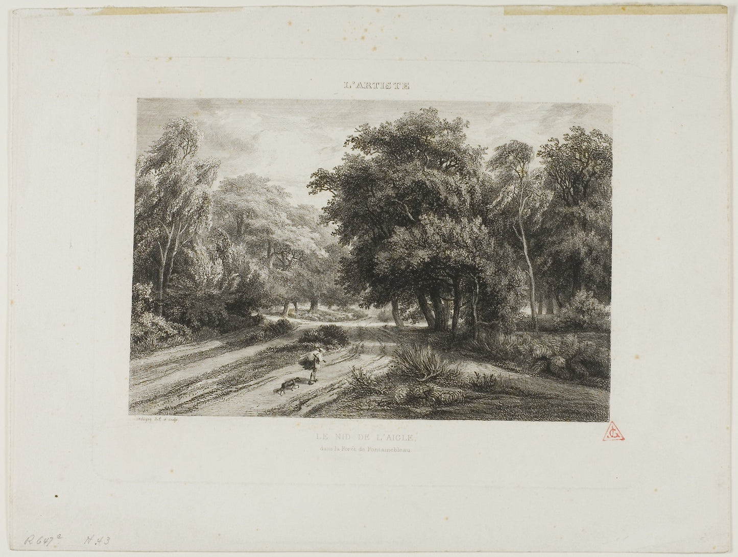 The Eagle's Nest in the Forest of Fontainebleau -  Charles François Daubigny,  Poster Print Wall Art