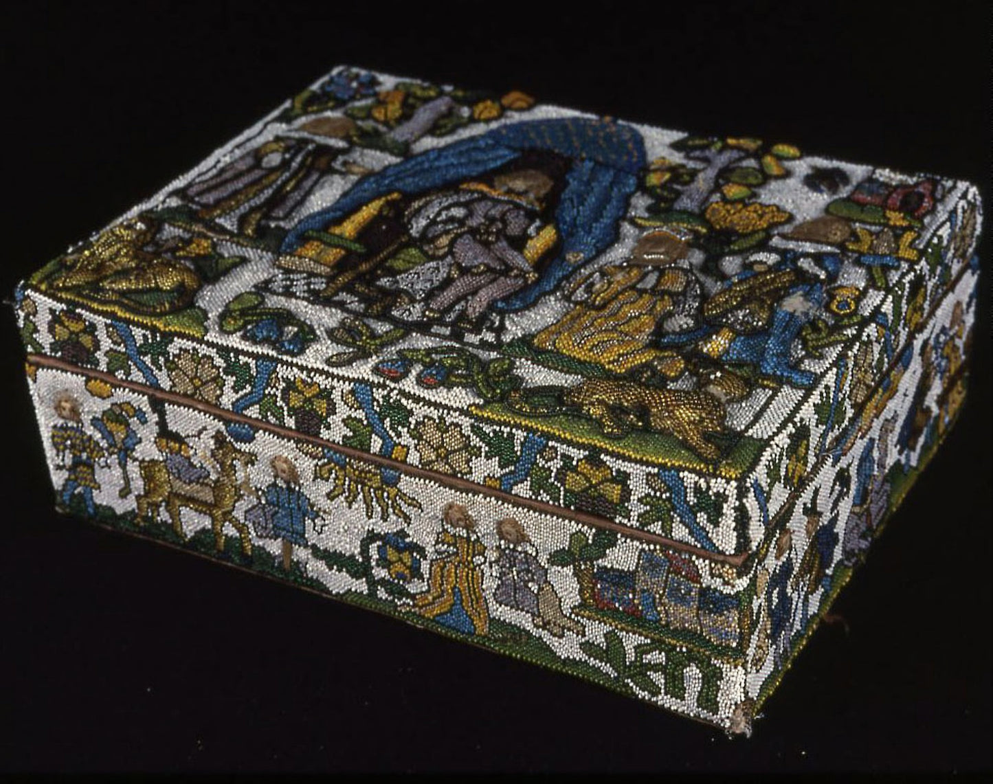 Writing Box Depicting King Solomon and the Queen of Sheba -  England,  Poster Print Wall Art