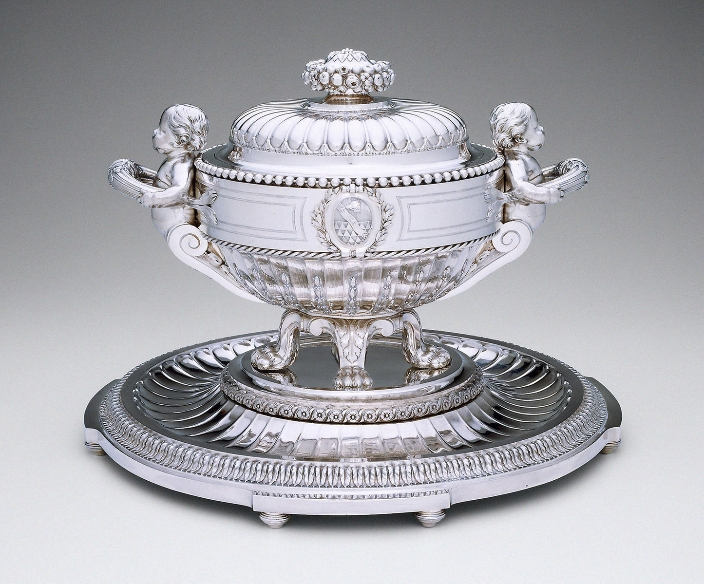 Tureen and Stand -  Marked as -  Jean-Françoise Dapcher,  Poster Print Wall Art