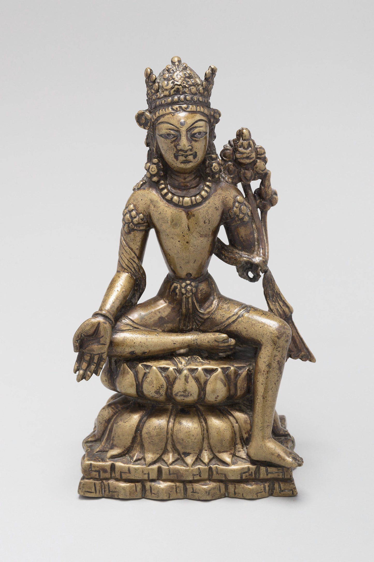 Bodhisattva Avalokiteshvara Seated with Hand in Gesture of Gift Giving (Varadamudra) -  Pakistan,  Poster Print Wall Art