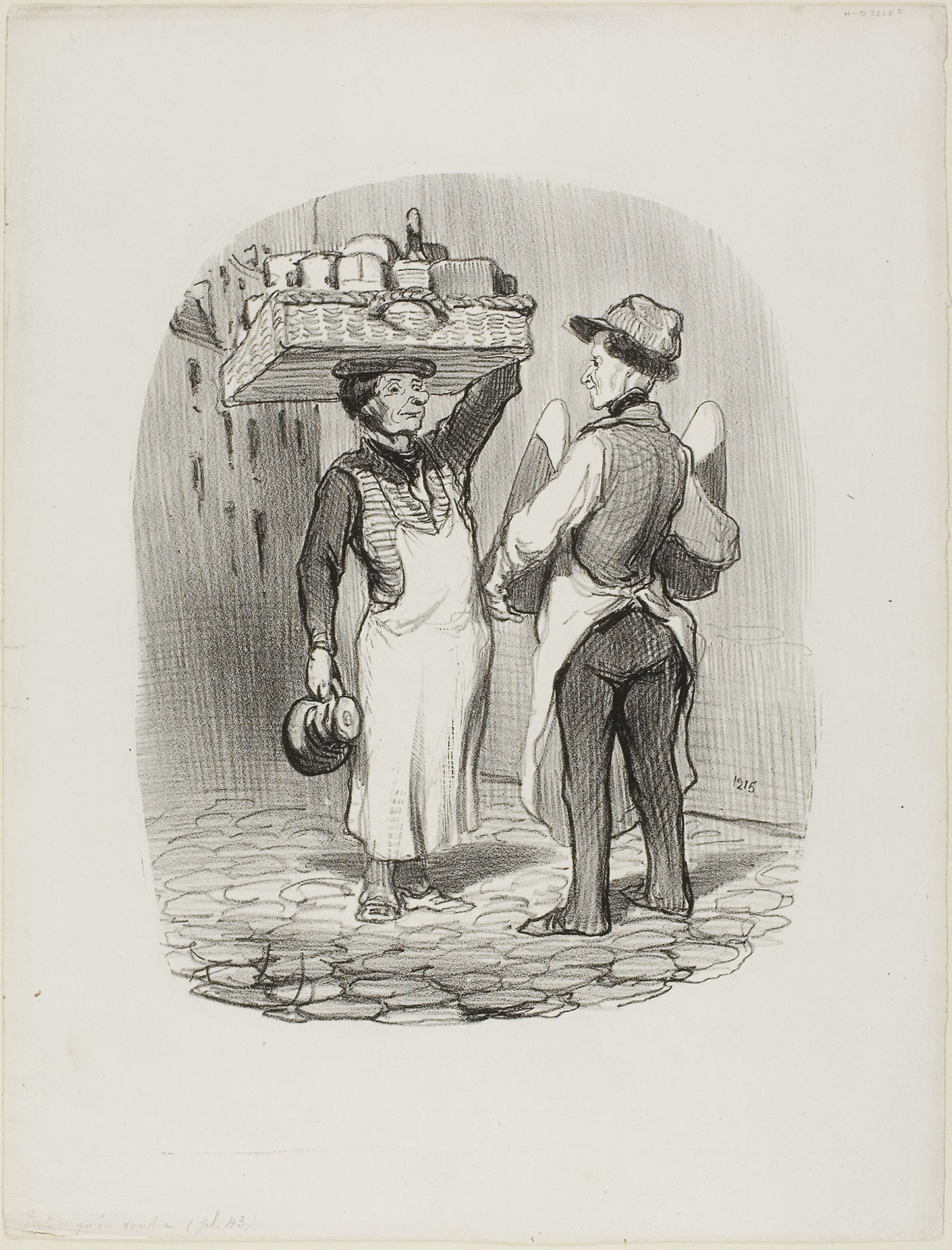 Business Envoys, plate 43 from Tout Ce Qu'on Voudra -  Honoré Victorin Daumier,  Poster Print Wall Art