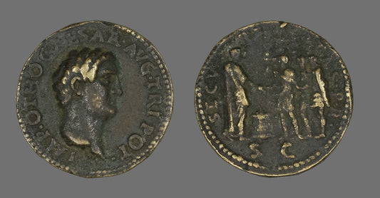 Coin Portraying Emperor Otho: Roman,16x12"(A3) Poster