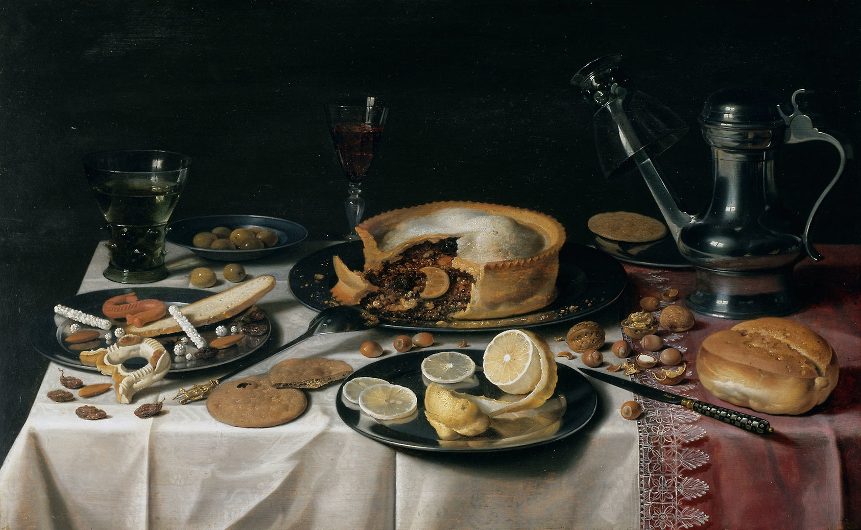 Still Life: Pieter Claesz,16x12"(A3) Poster