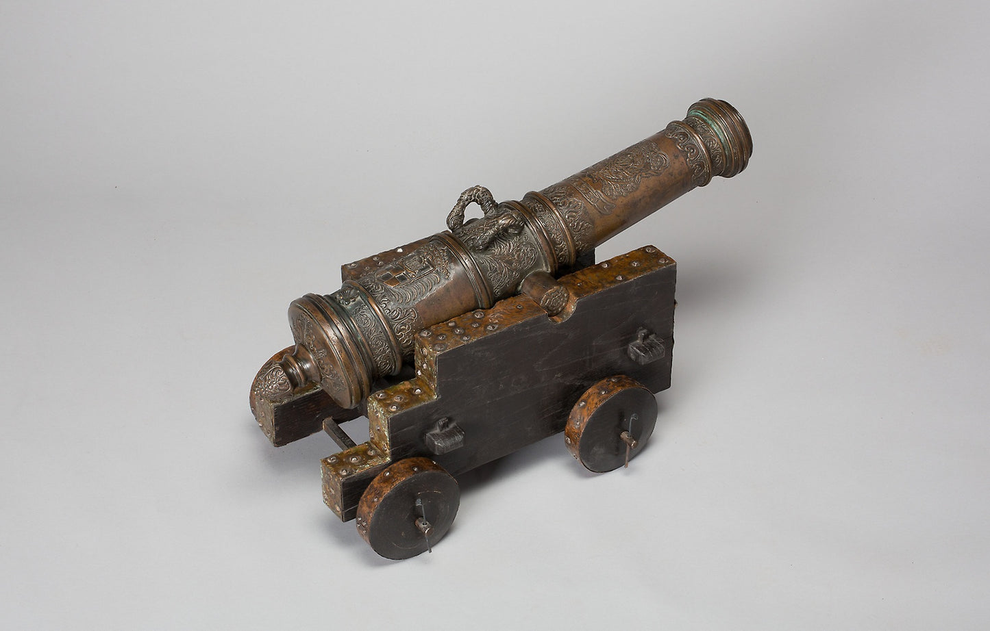 Model Field Cannon with Carriage -  Austrian,  Poster Print Wall Art