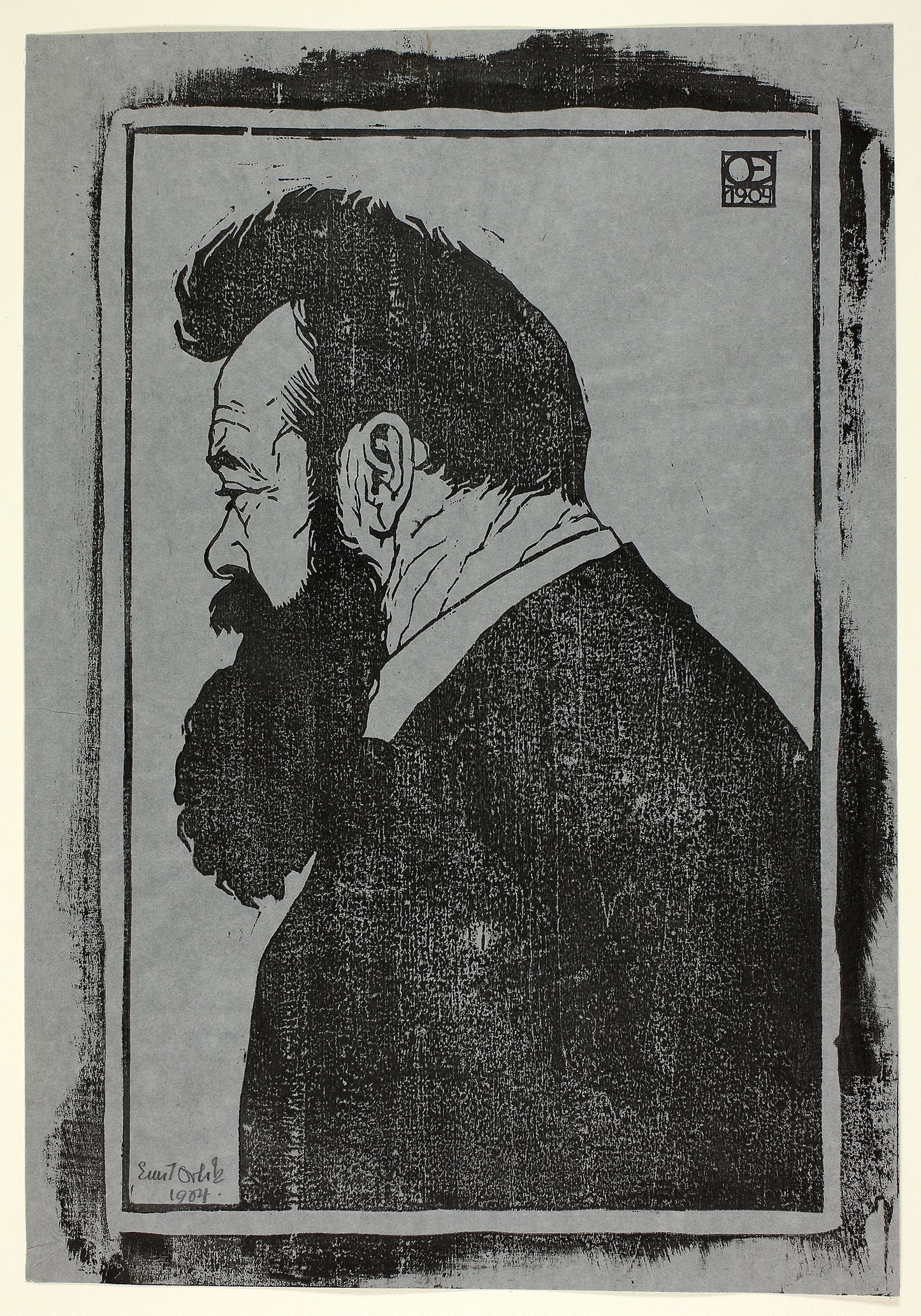 F. Hodler -  Emil Orlik,  Poster Print Wall Art