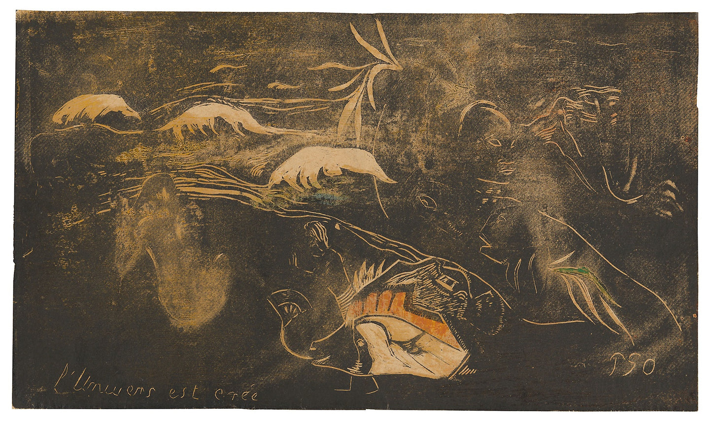 L’univers est créé (The Universe Is Being Created), from the Noa Noa Suite: Paul Gauguin,16x12"(A3) Poster