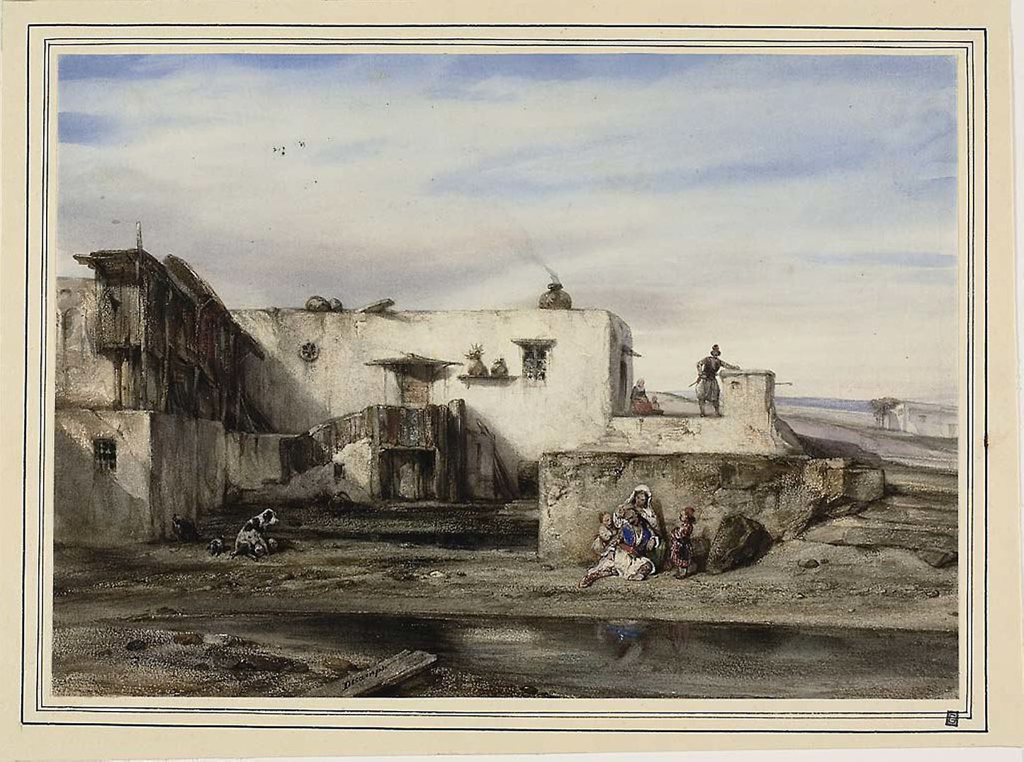 Greek Village -  Alexandre Gabriel Decamps,  Poster Print Wall Art
