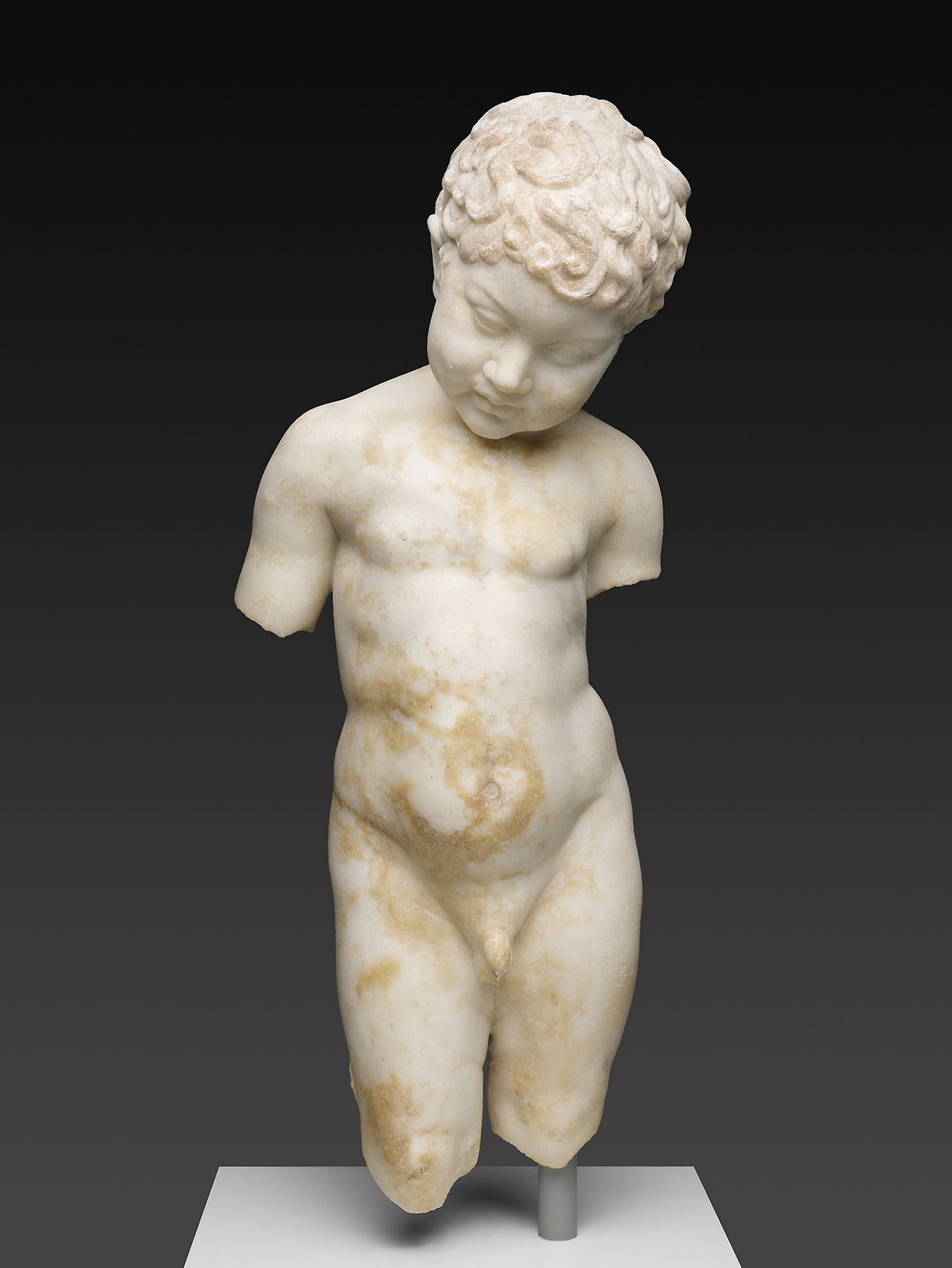 Statue of a Young Boy -  Roman,  Poster Print Wall Art