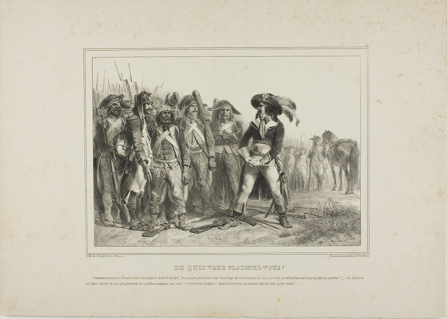 Of what do you have to complain? -  Denis Auguste Marie Raffet,  Poster Print Wall Art