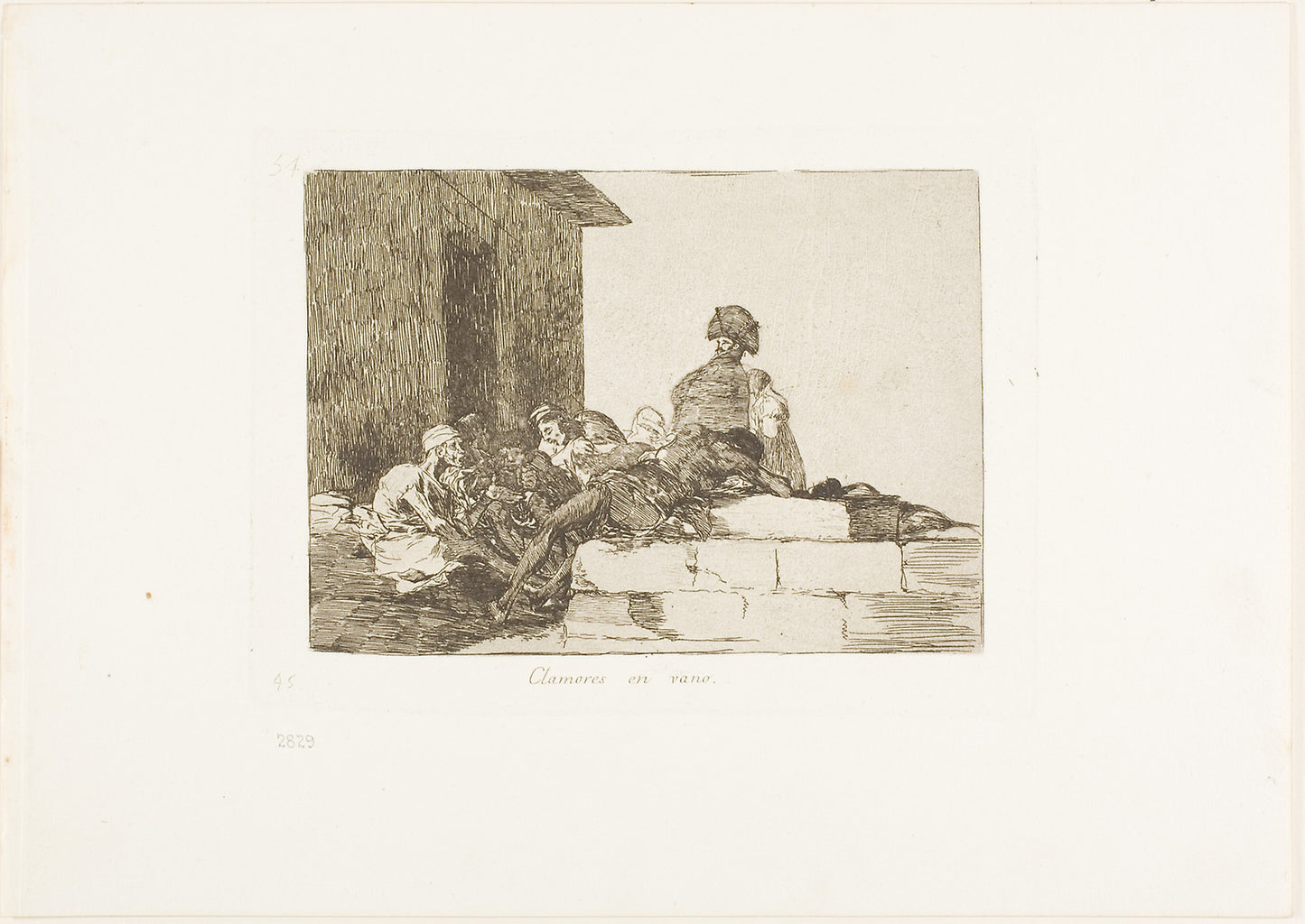 Appeals are in vain, plate 54 from The Disasters of War -  Francisco José de Goya y Lucientes,  Poster Print Wall Art