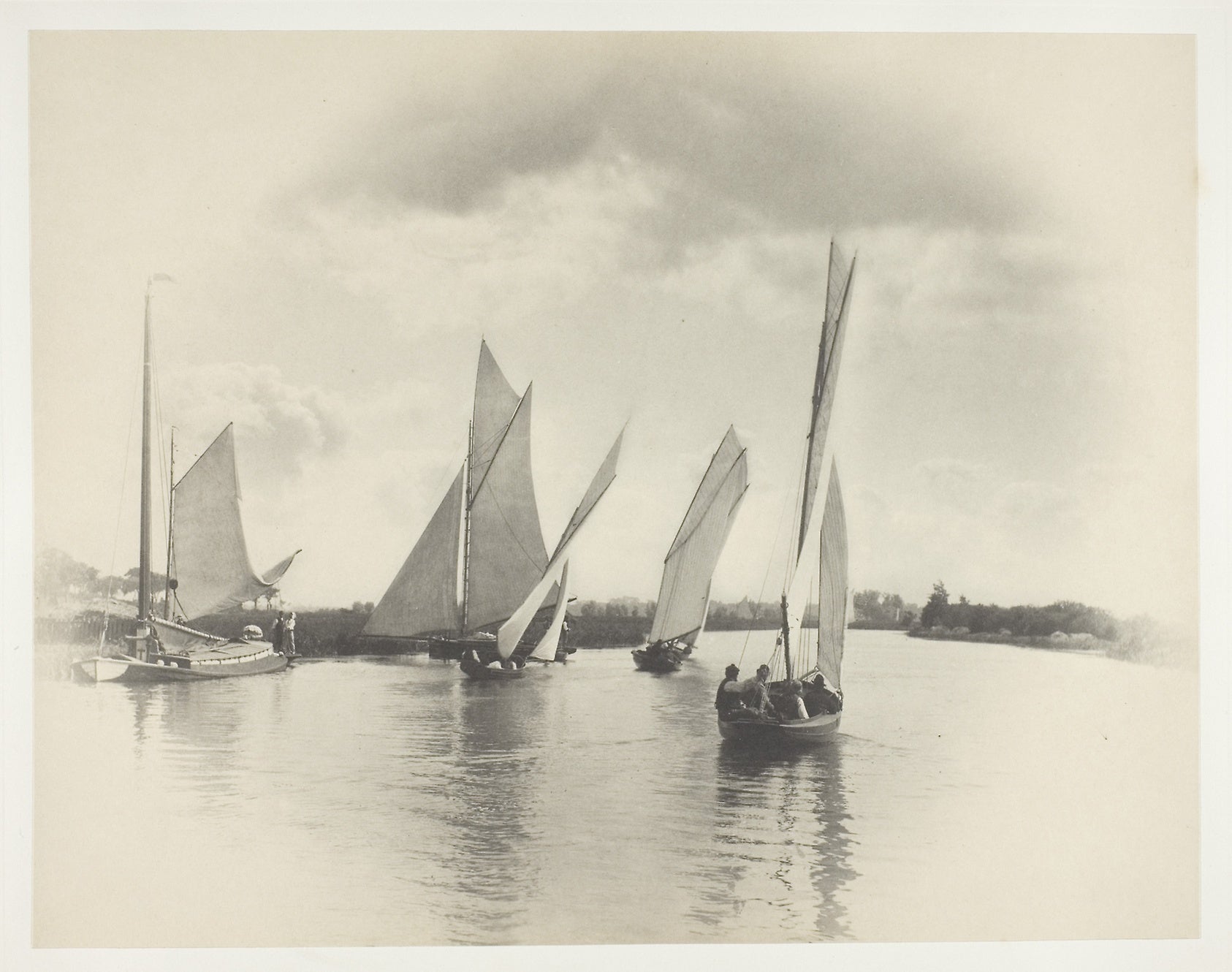 A Sailing Match at Horning: Peter Henry Emerson ,16x12"(A3) Poster