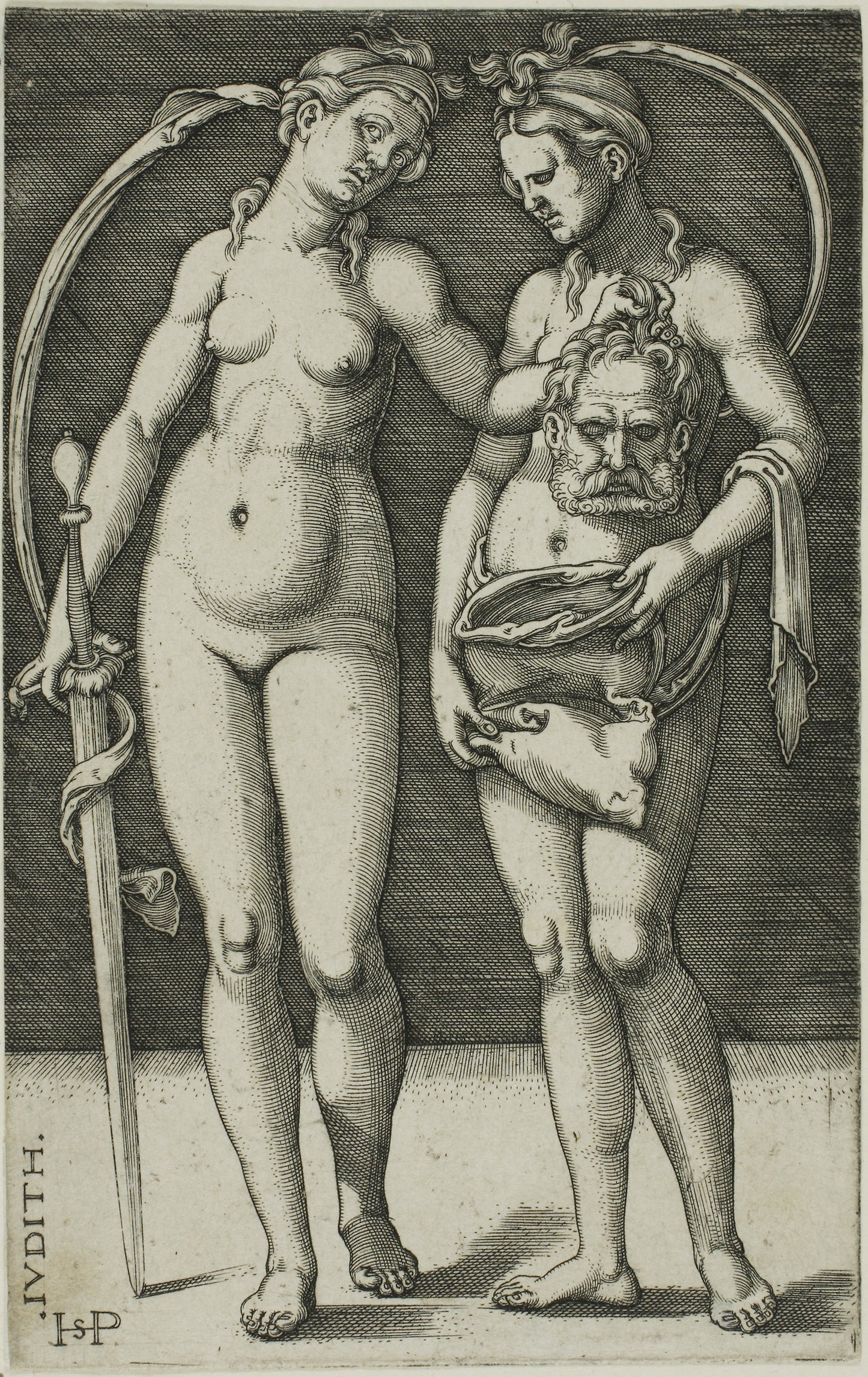 Judith and Her Servant -  Sebald Beham,  Poster Print Wall Art