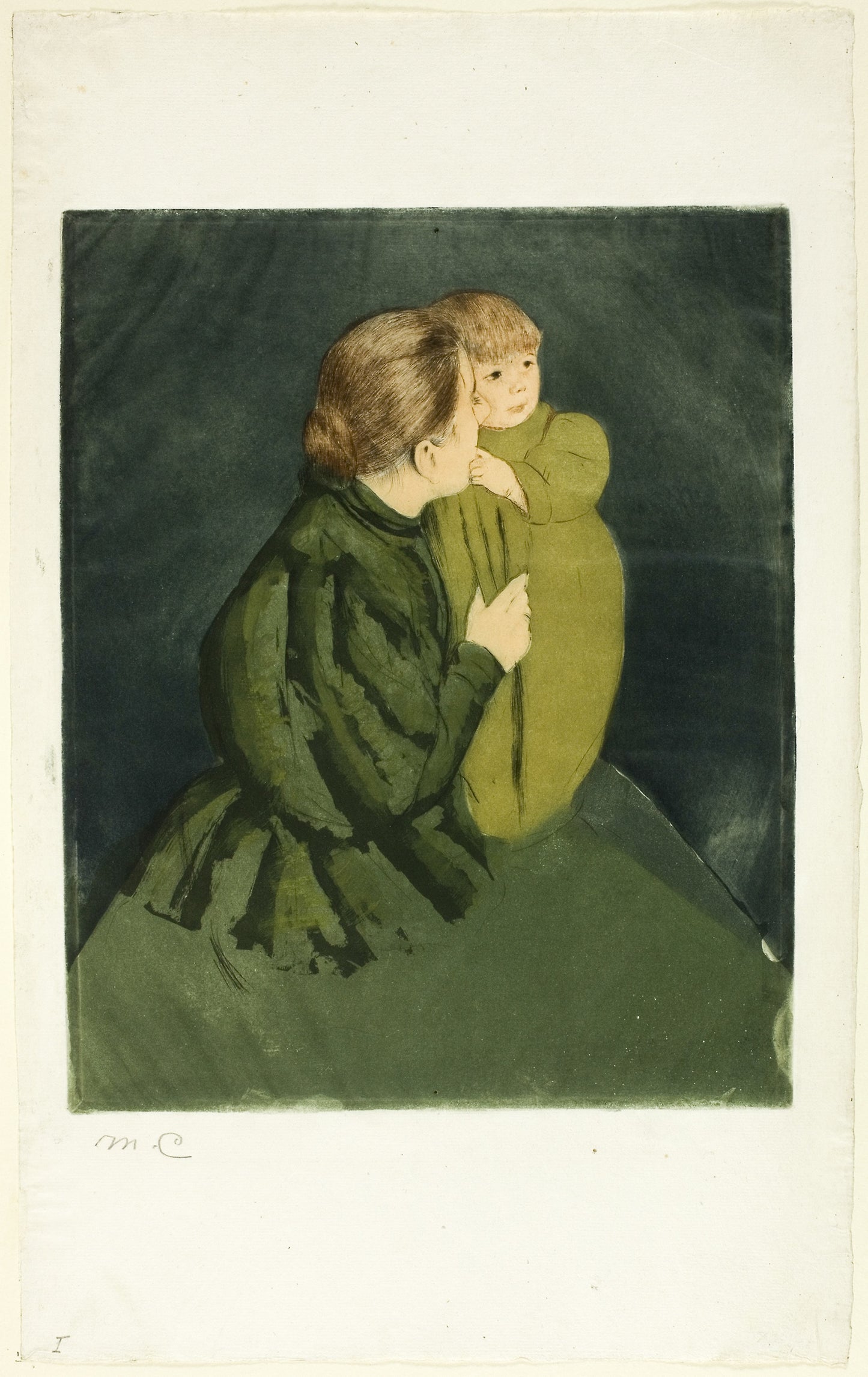 Peasant Mother and Child -  Mary Cassatt,  Poster Print Wall Art