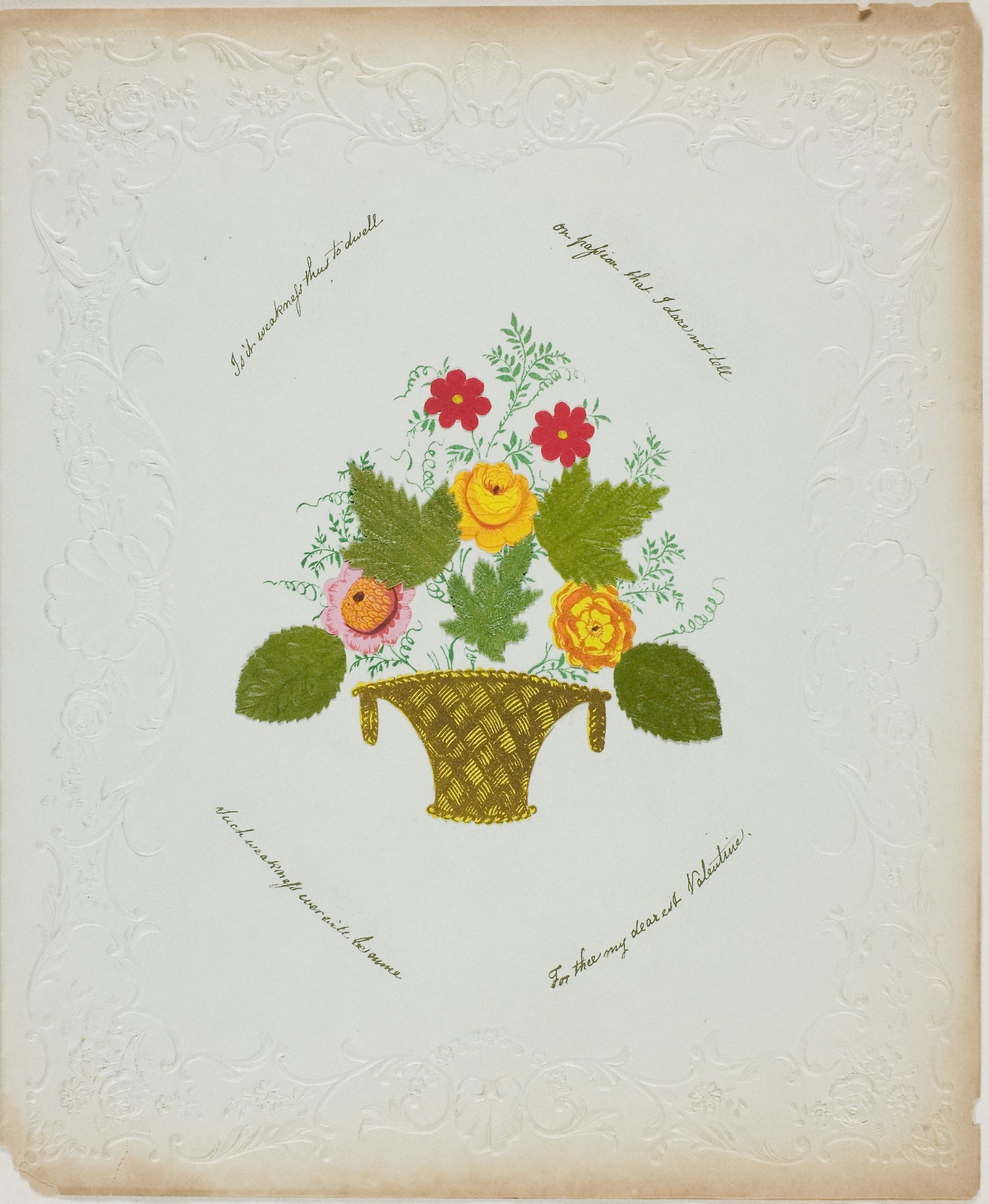 Is it Weakness thus to Dwell (valentine) -  George Kershaw,  Poster Print Wall Art