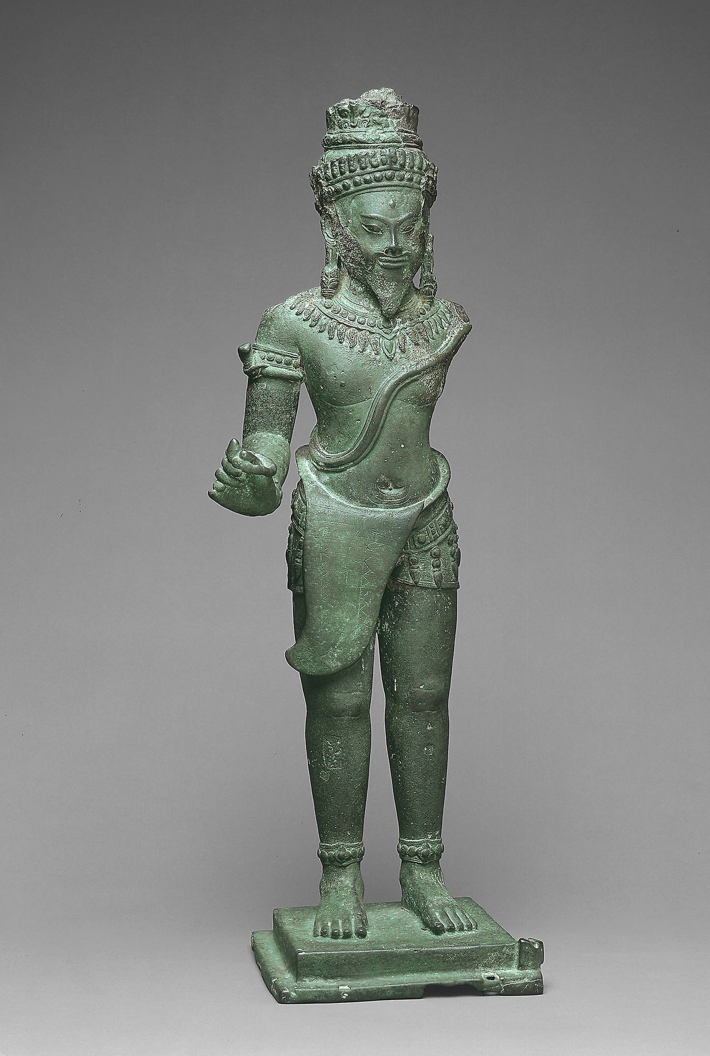 God Shiva as a Deified King -  Southern Vietnam or Cambodia,  Poster Print Wall Art