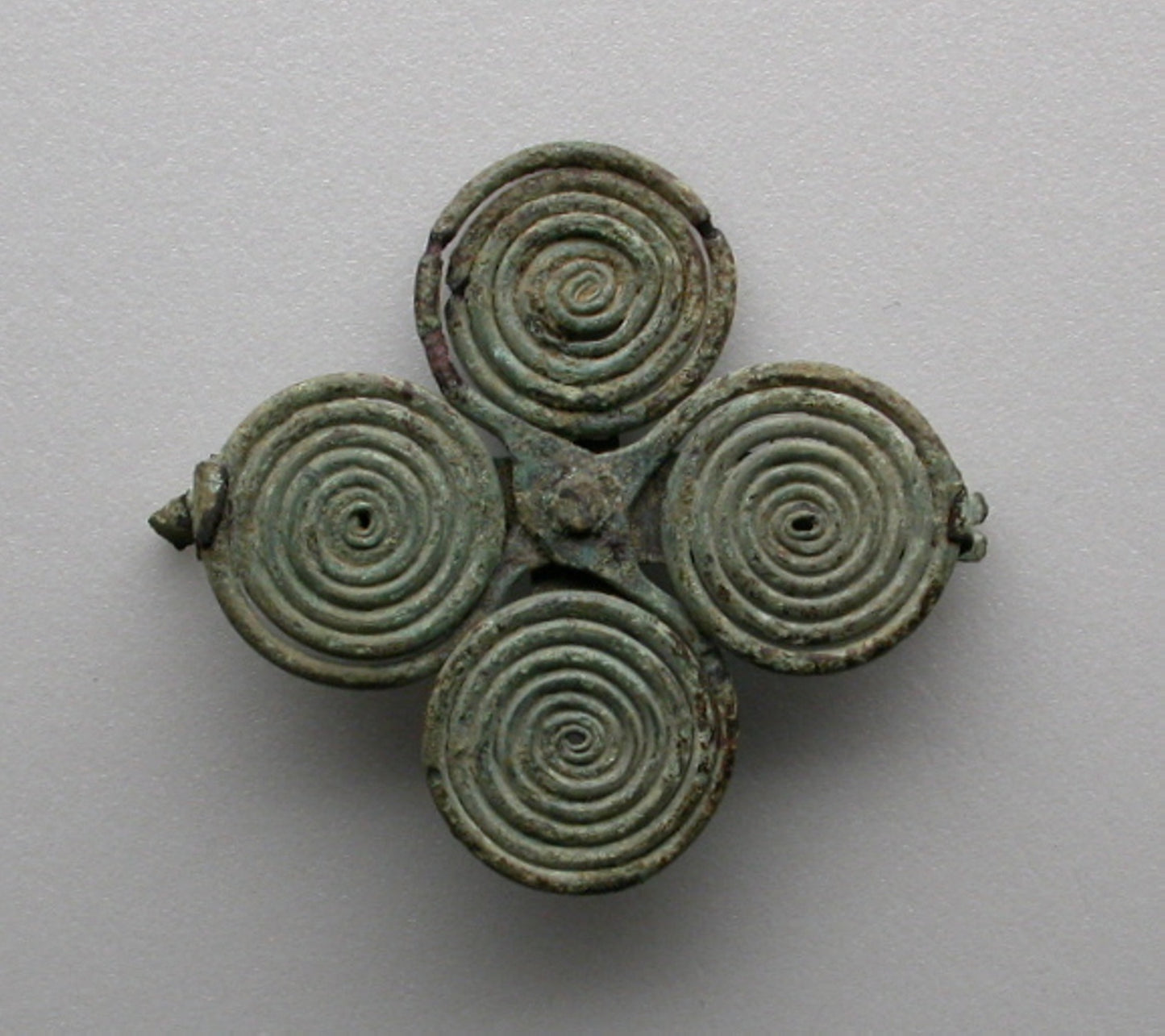 Quatrefoil spiral fibula (garment pin) -  Etruscan,  Poster Print Wall Art