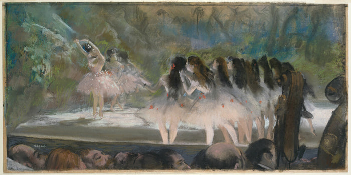 Ballet at the Paris Opera by  Edgar Degas, 23x16