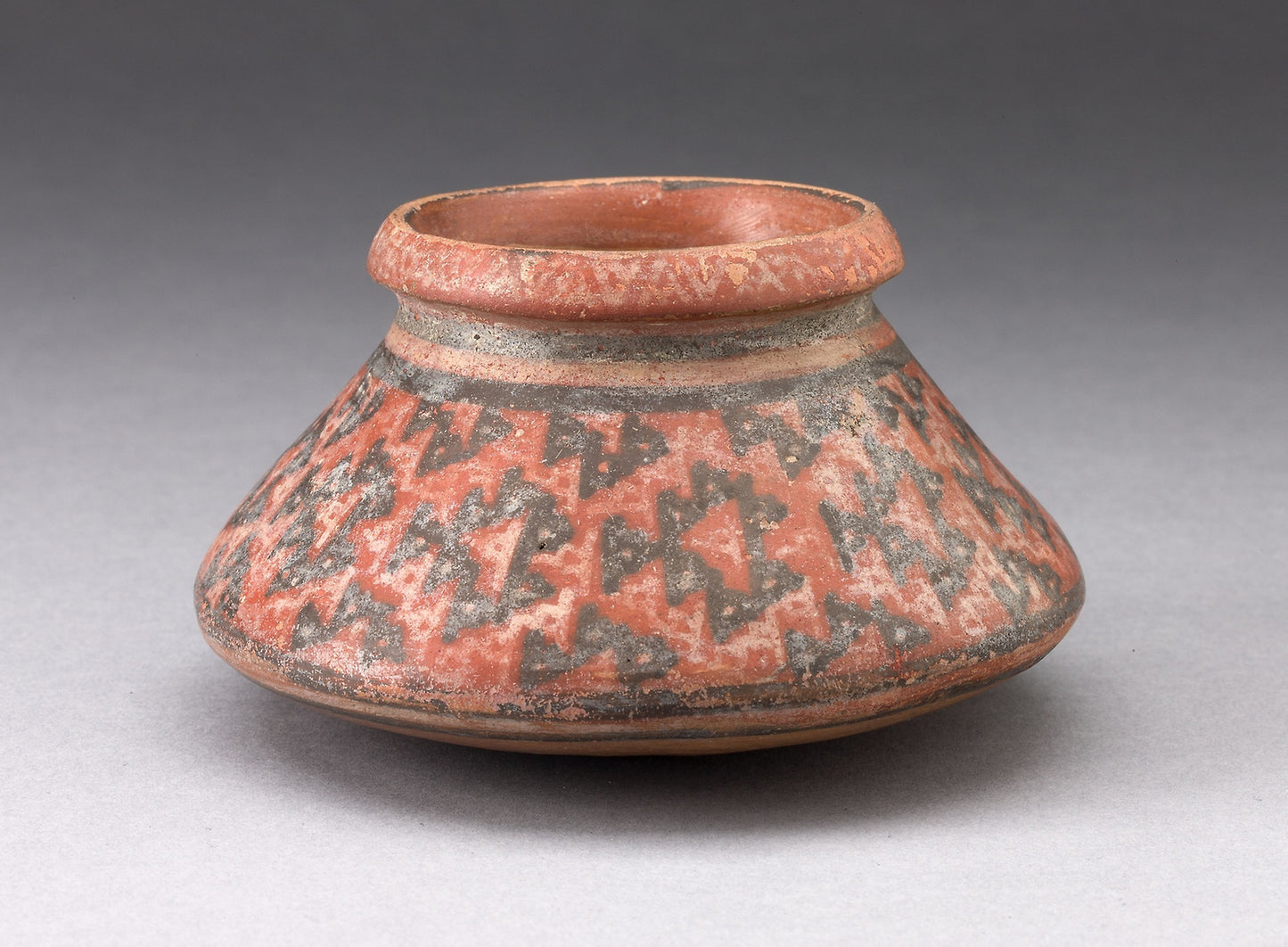 Miniature Jar with Textile Pattern or Abstract Fish Motifs -  Inca,  Poster Print Wall Art