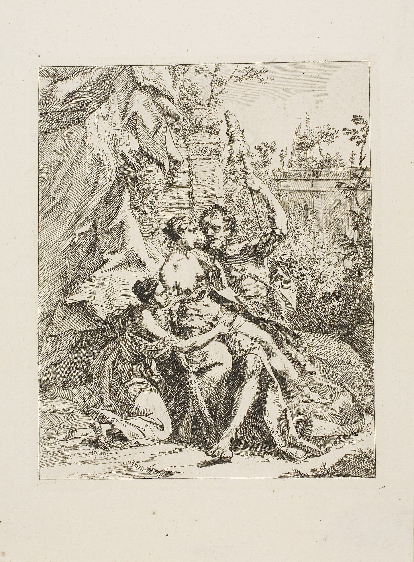 Hercules and Omphale -  Johannes Tischbein,  Poster Print Wall Art