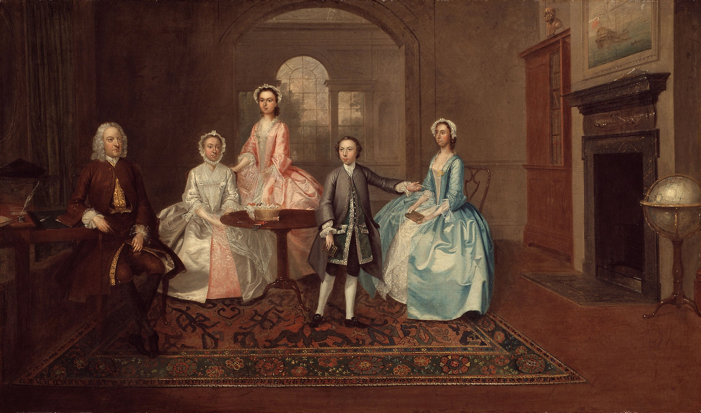 John Thomlinson and His Family -  Arthur Devis,  Poster Print Wall Art