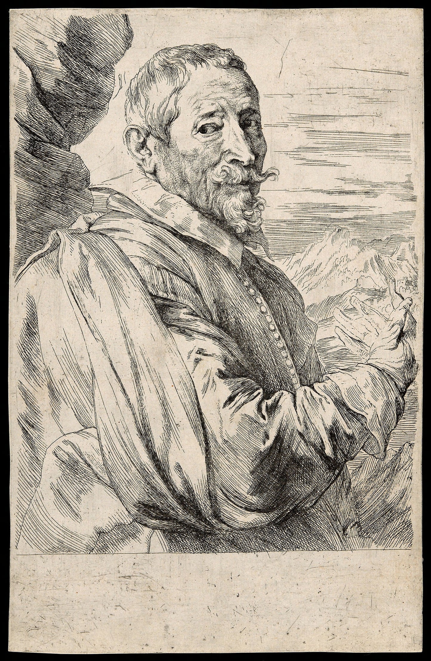 Joos de Momper -  Anthony van Dyck,  Poster Print Wall Art