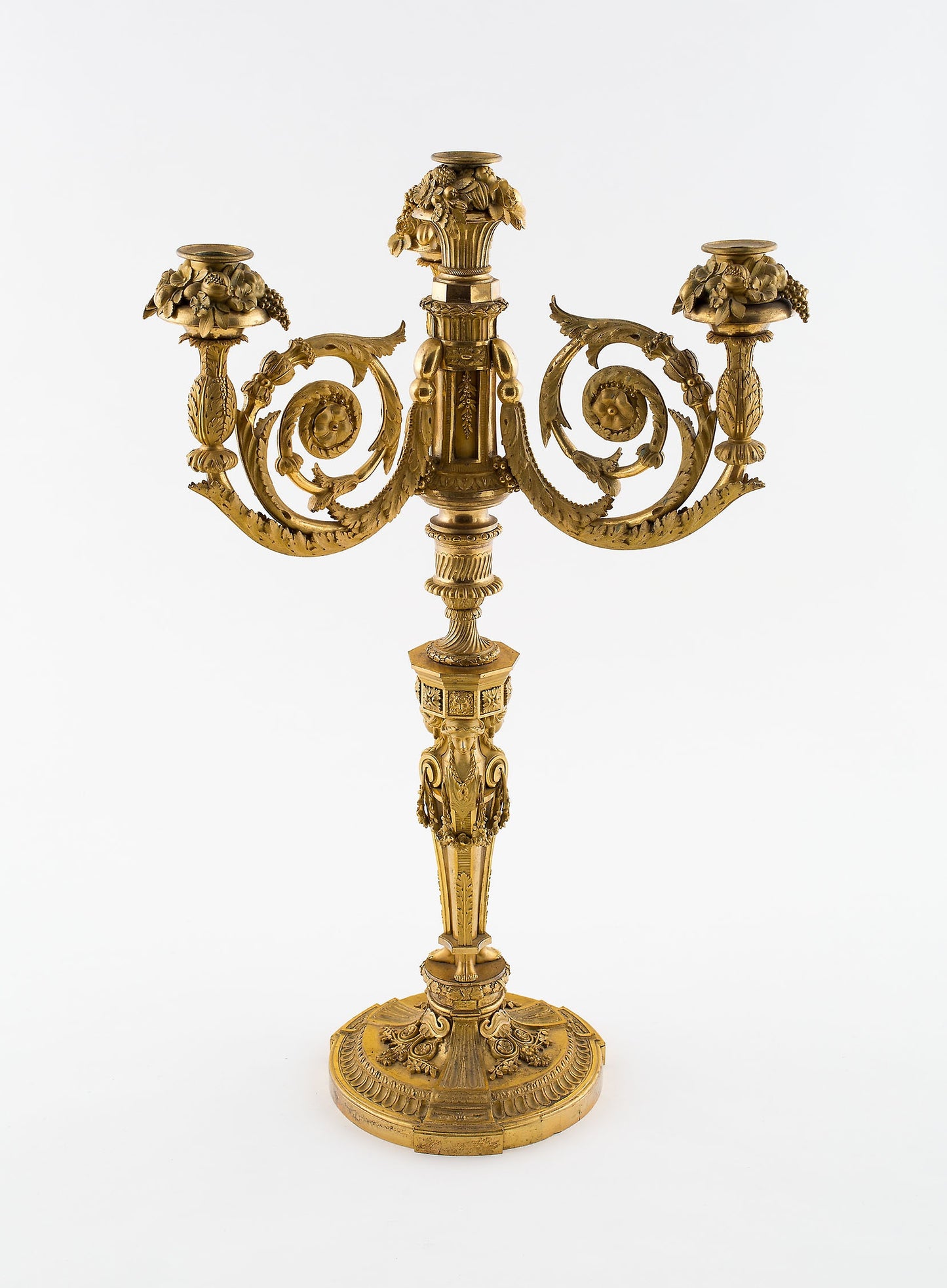 Pair of Candelabra -  In the manner of Pierre Gouthière,  Poster Print Wall Art