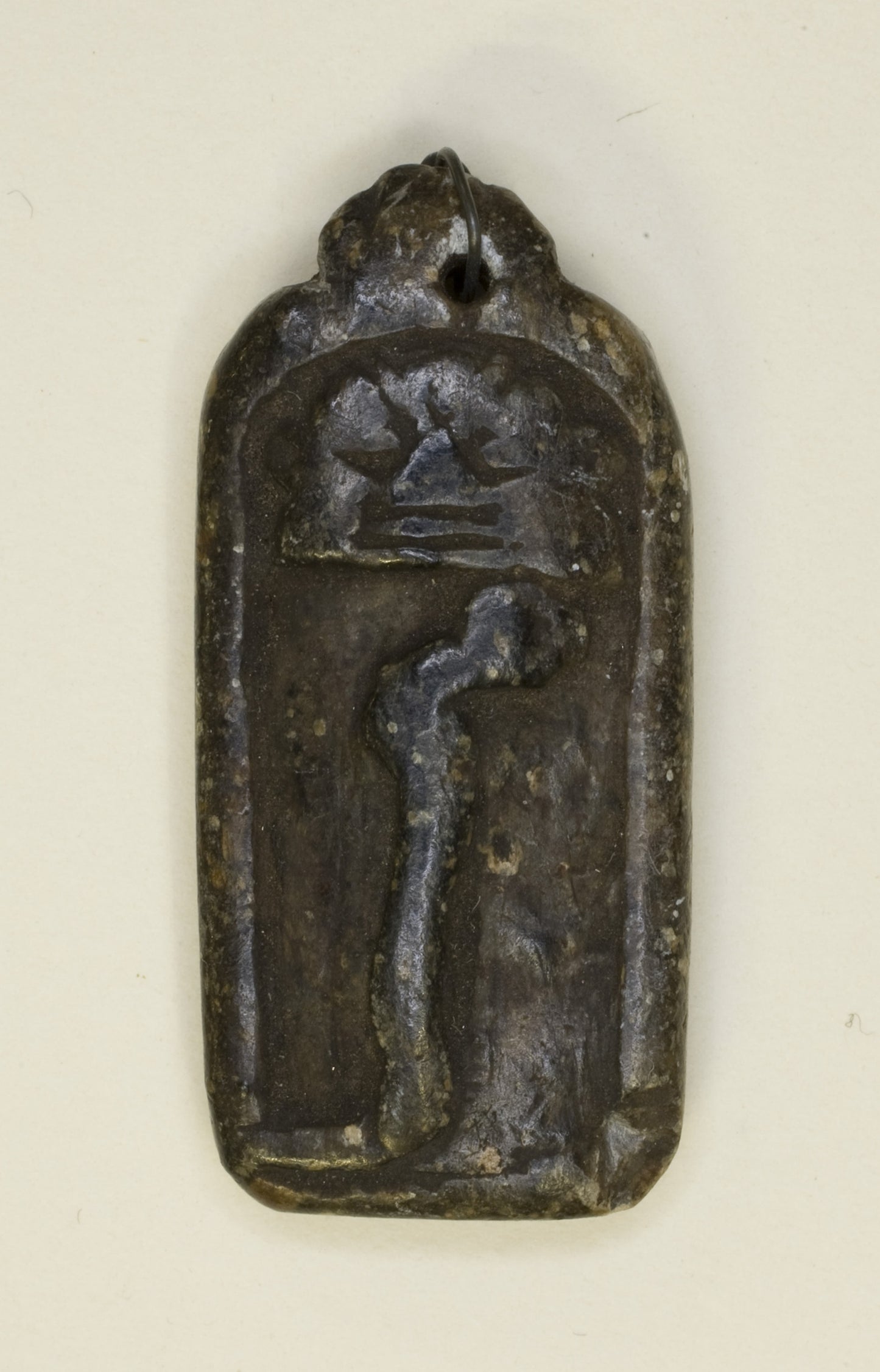 Amulet of Bes Head and Serpent -  Egyptian,  Poster Print Wall Art
