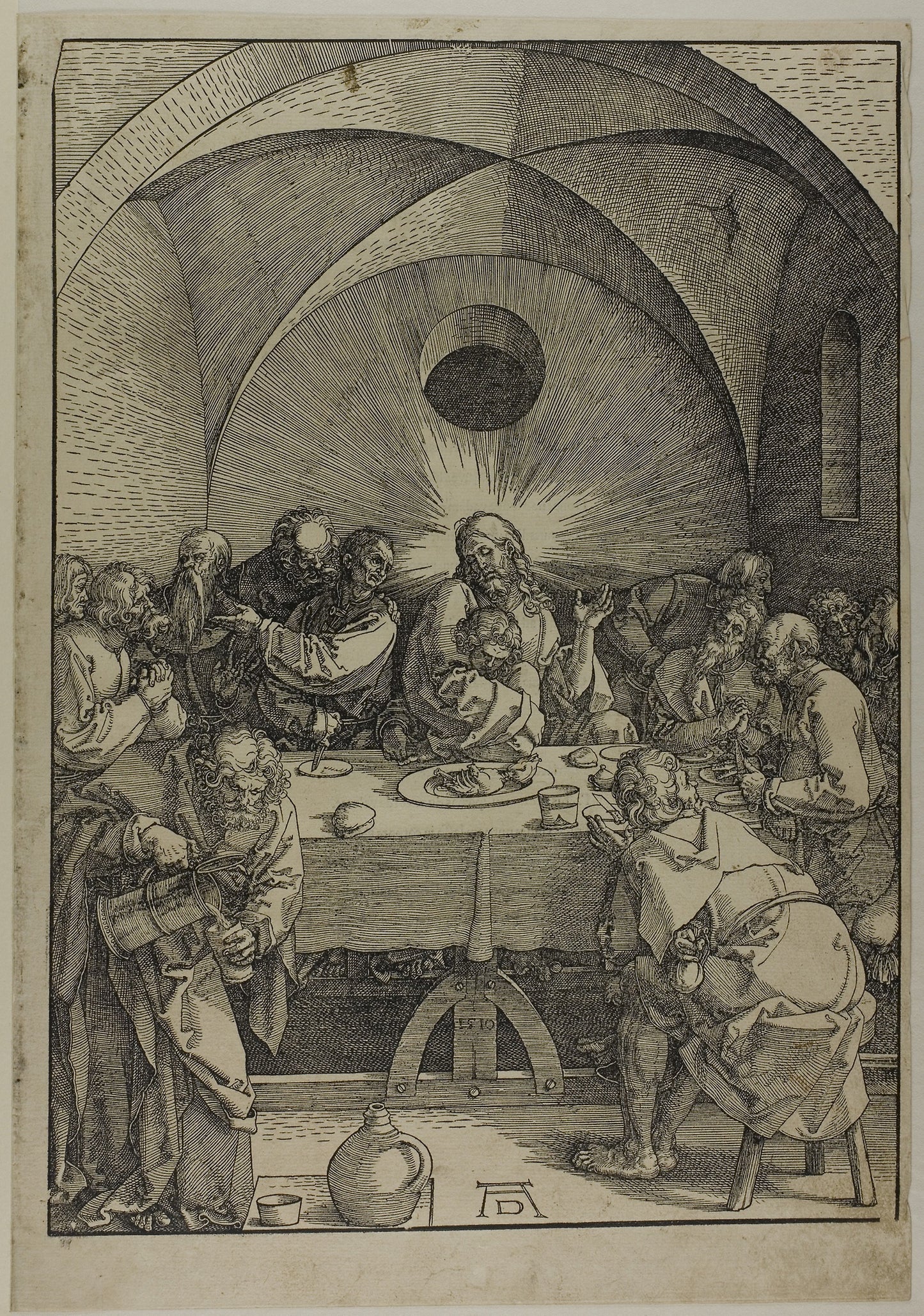 The Last Supper, from The Large Passion -  Albrecht Dürer,  Poster Print Wall Art