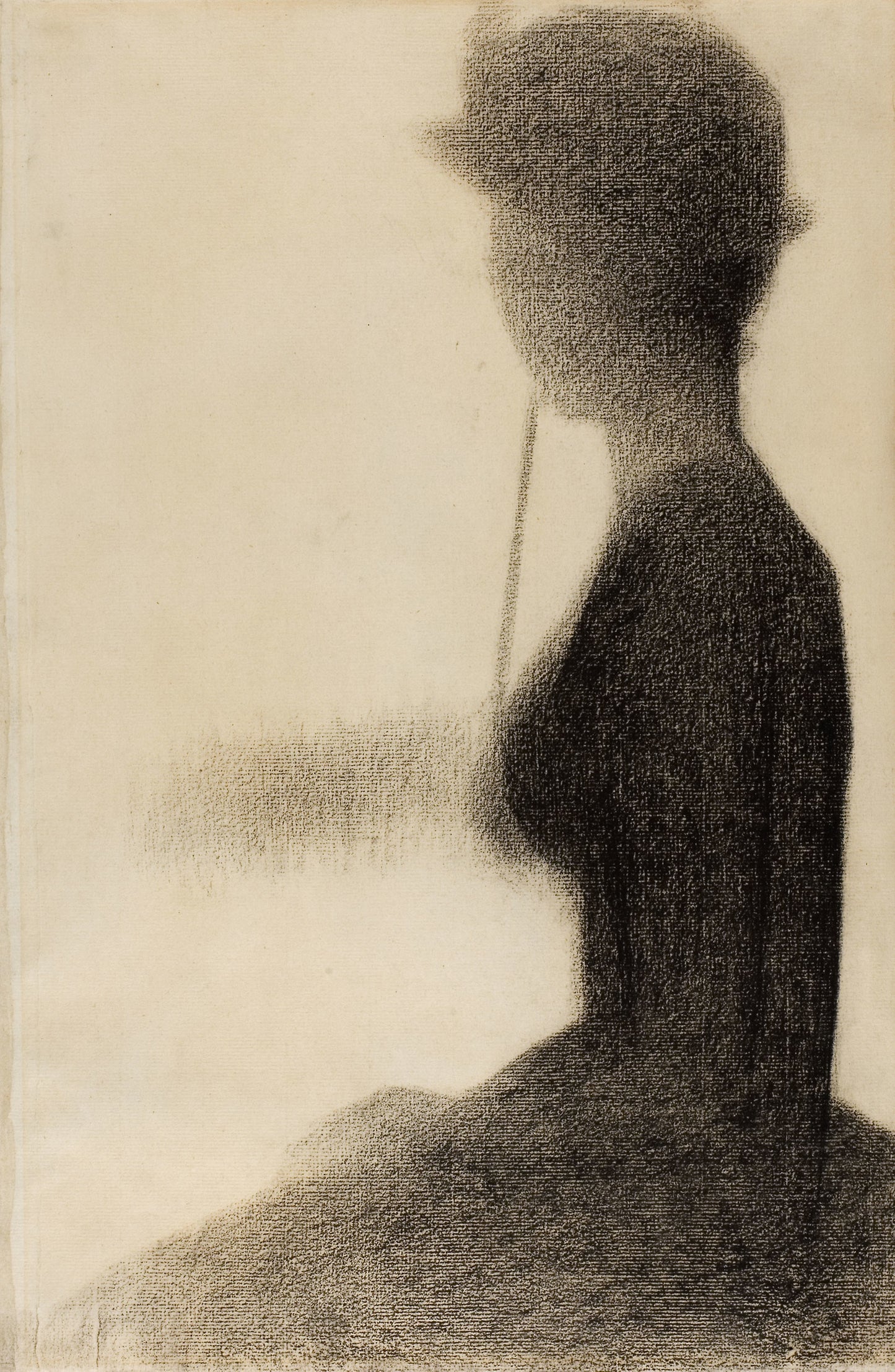 Seated Woman with a Parasol (study for La Grande Jatte): Georges Seurat,16x12"(A3) Poster