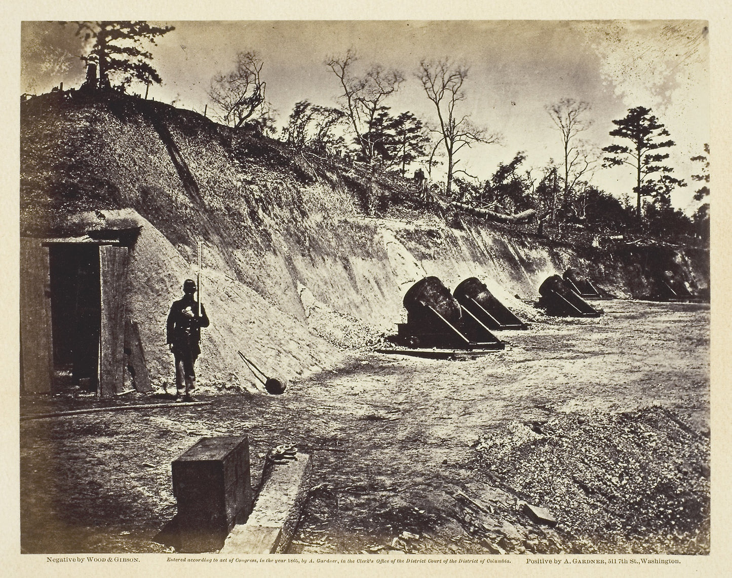 Battery No. 4, Near Yorktown, Virginia -  Wood and Gibson ,  Poster Print Wall Art