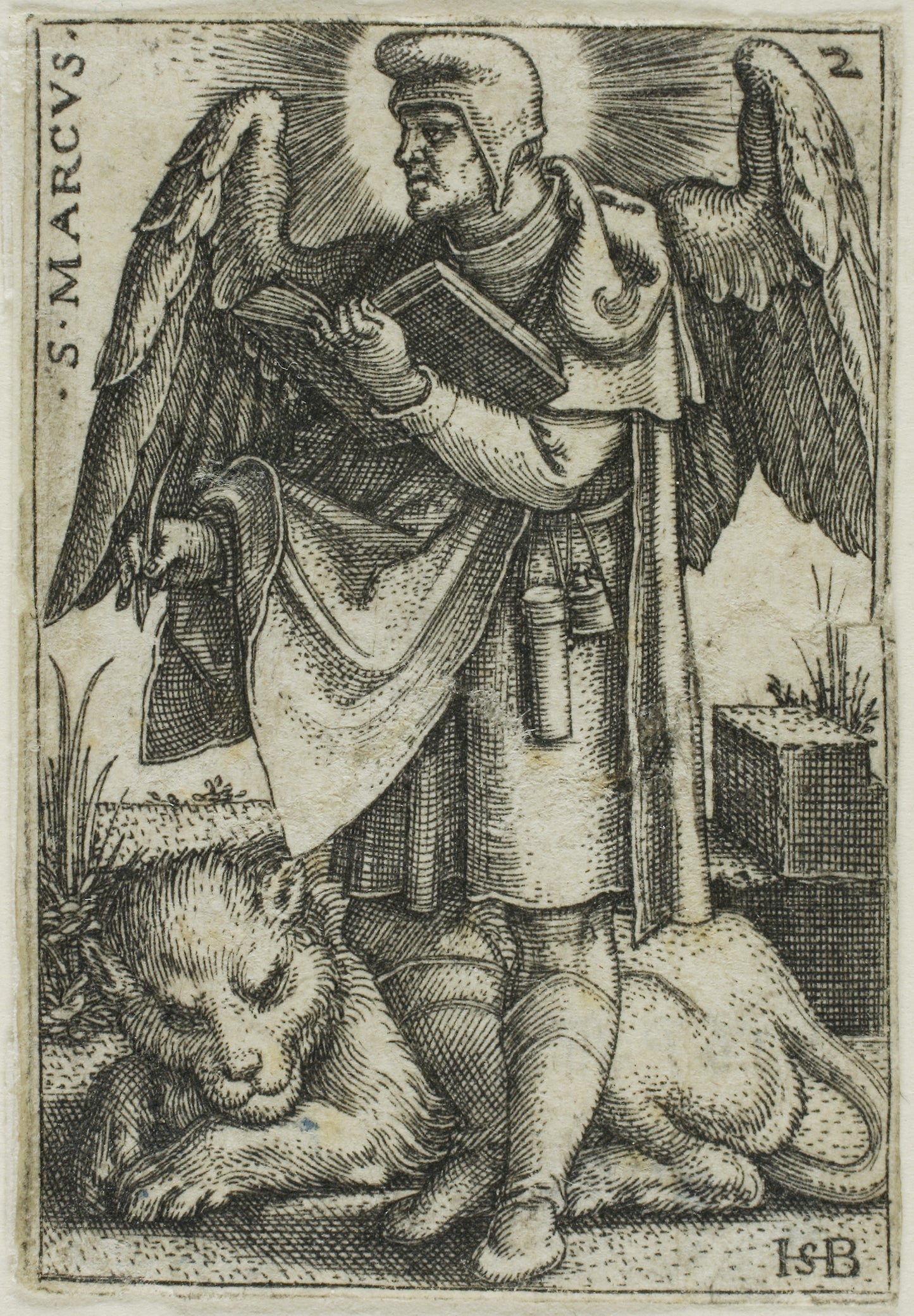 St. Mark, from The Four Evangelists -  Sebald Beham,  Poster Print Wall Art
