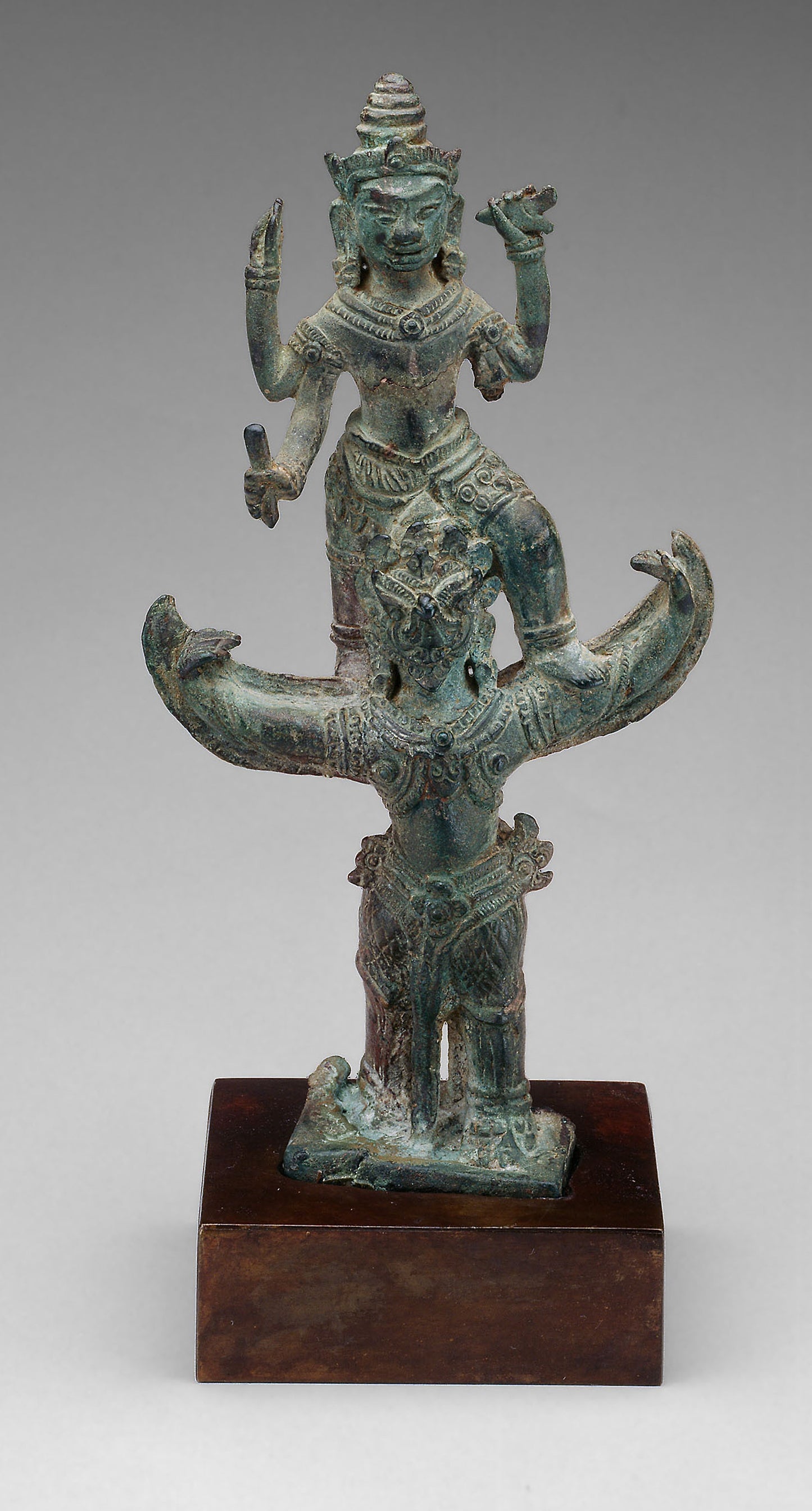 God Vishnu on His Mount, Garuda -  Cambodia,  Poster Print Wall Art