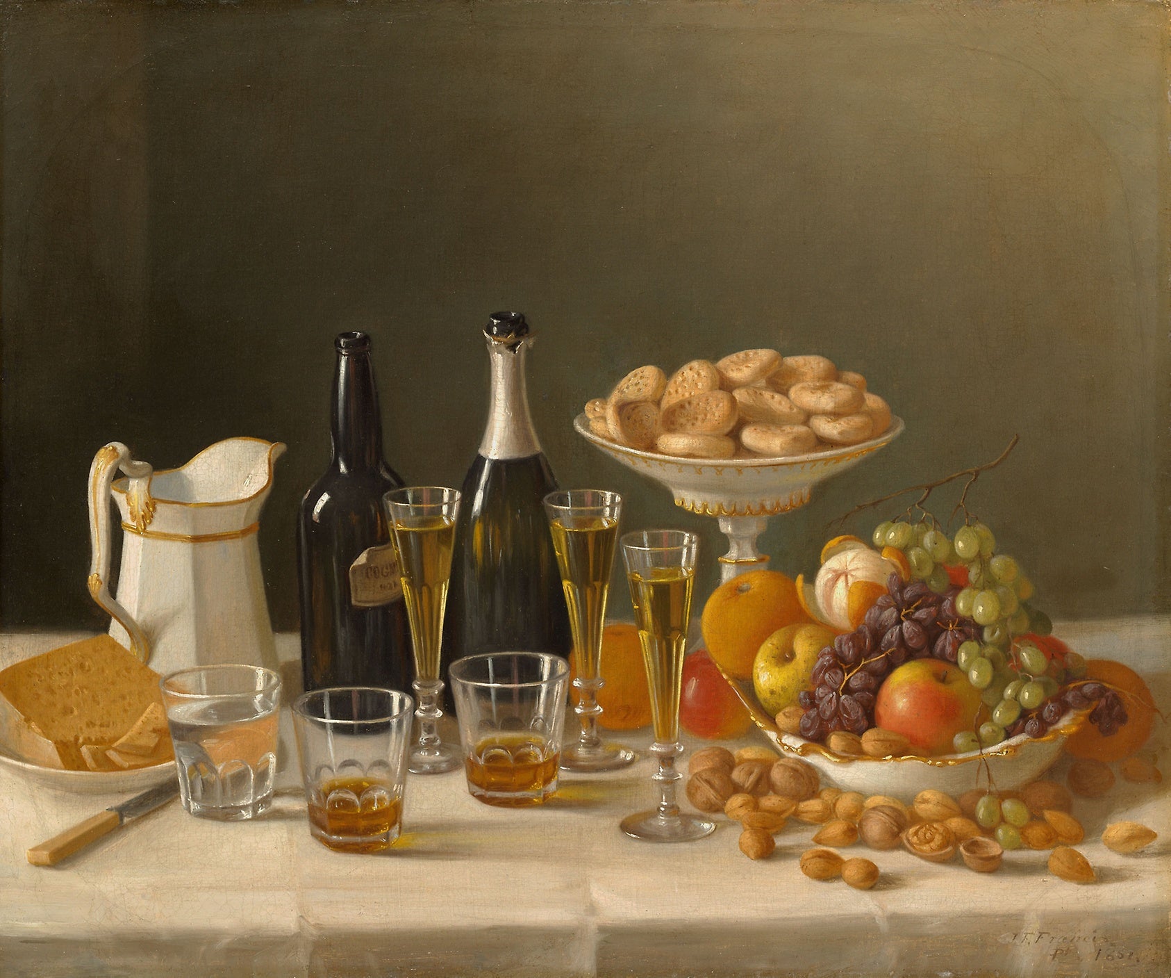 Wine, Cheese, and Fruit: John F. Francis,16x12"(A3) Poster