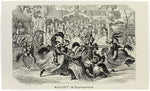 August - A Tournament from George Cruikshank's Steel Etchings to The Comic Almanacks: 1835-1853: George Cruikshank (English, 1792-1878),16x12"(A3) Poster