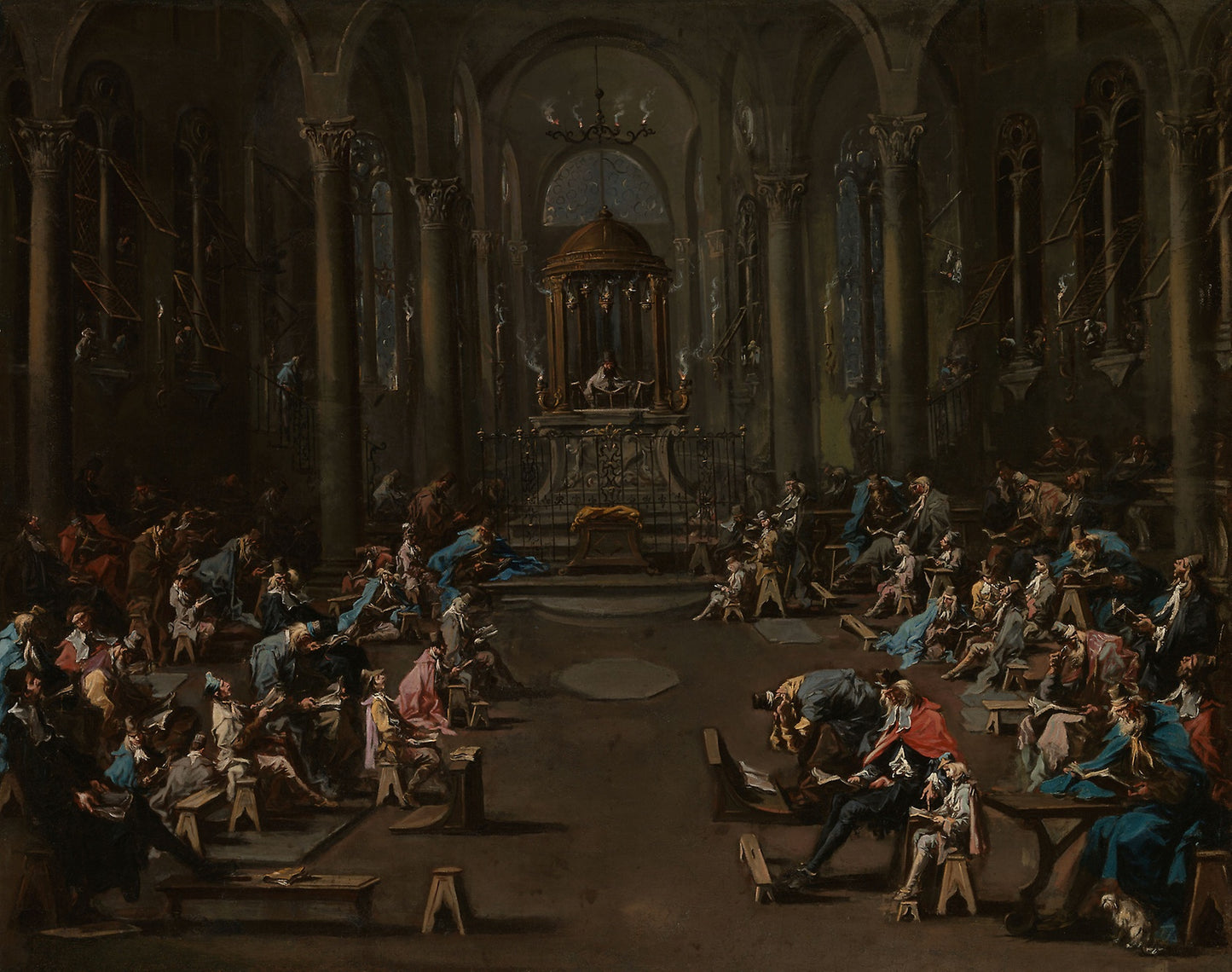 The Synagogue -  Alessandro Magnasco,  Poster Print Wall Art