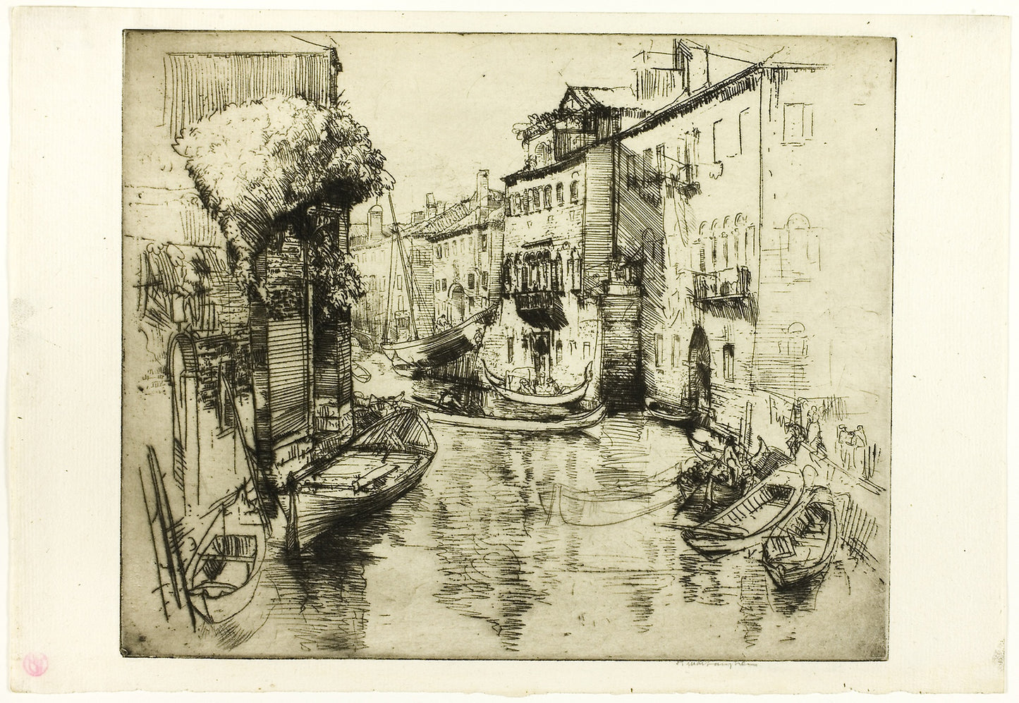 The Curved Canal -  Donald Shaw MacLaughlan,  Poster Print Wall Art