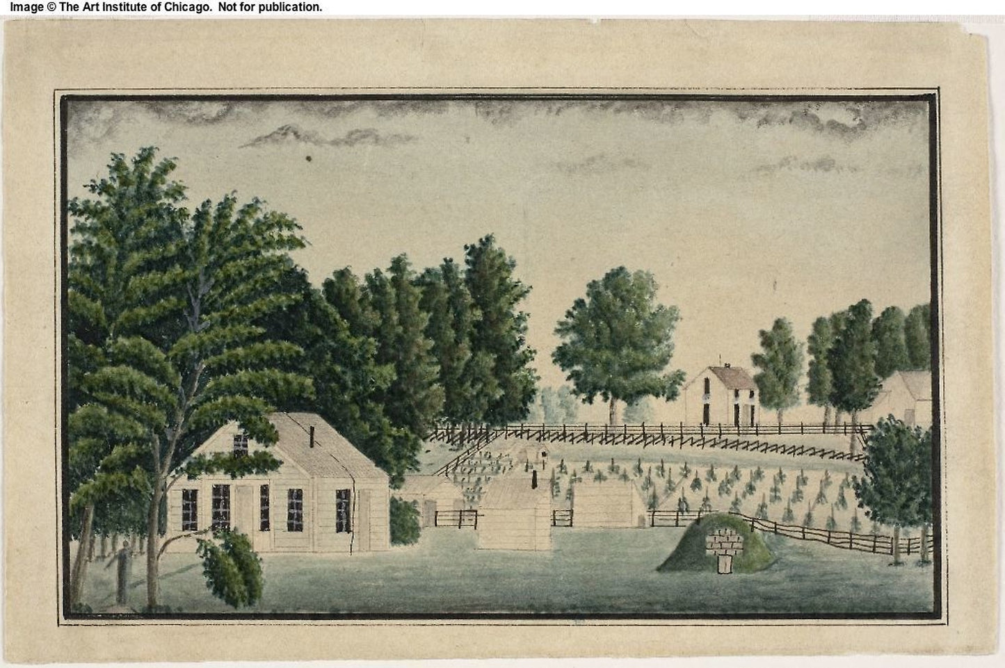 The Artist's Farm and Vineyard -  Ernst Damitz,  Poster Print Wall Art