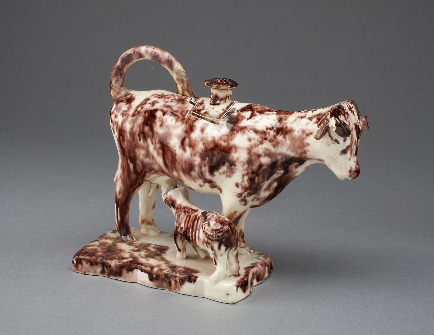 Cow Creamer with Calf -  Staffordshire, England,  Poster Print Wall Art