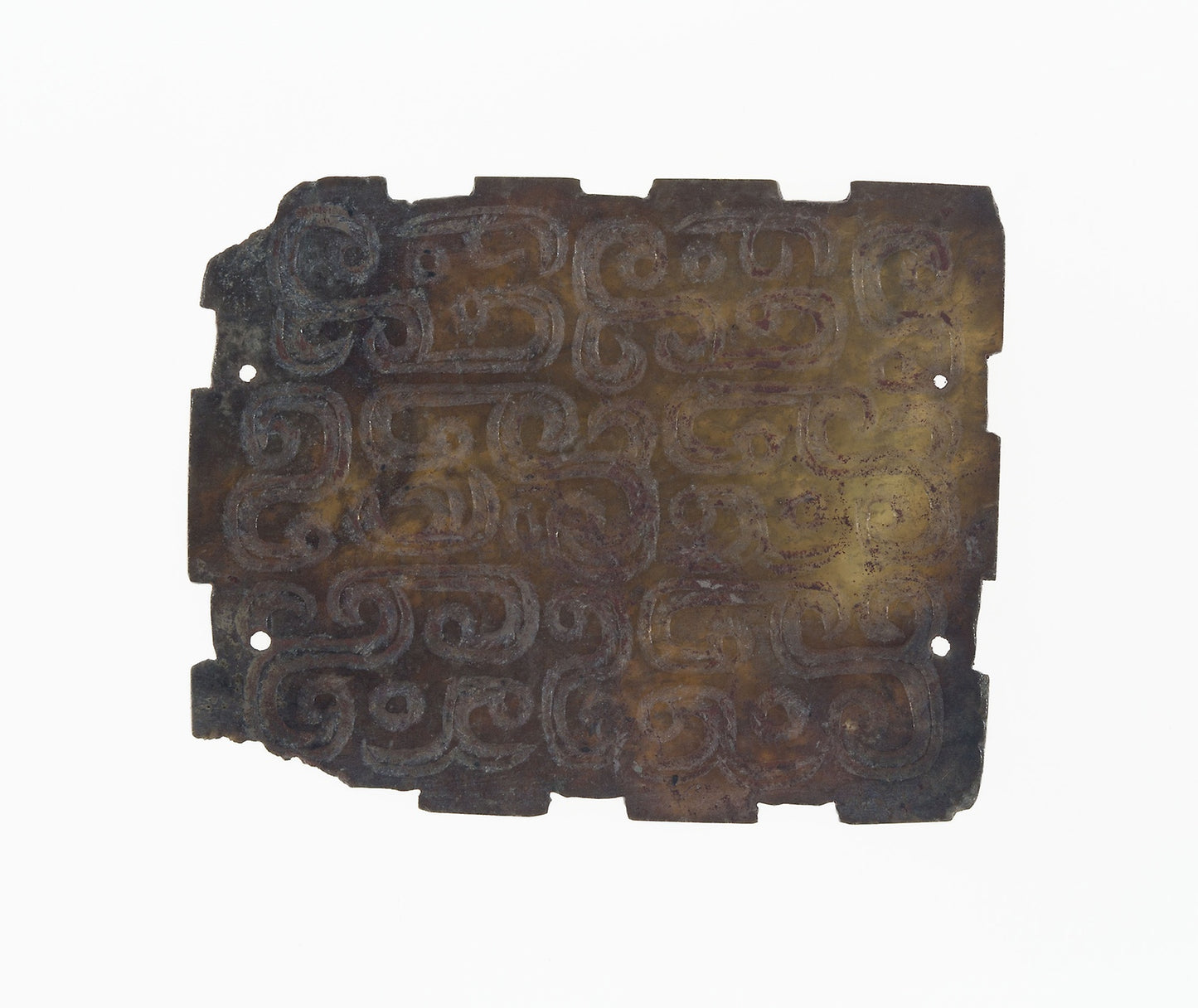 Plaque with Dragons Design -  China,  Poster Print Wall Art