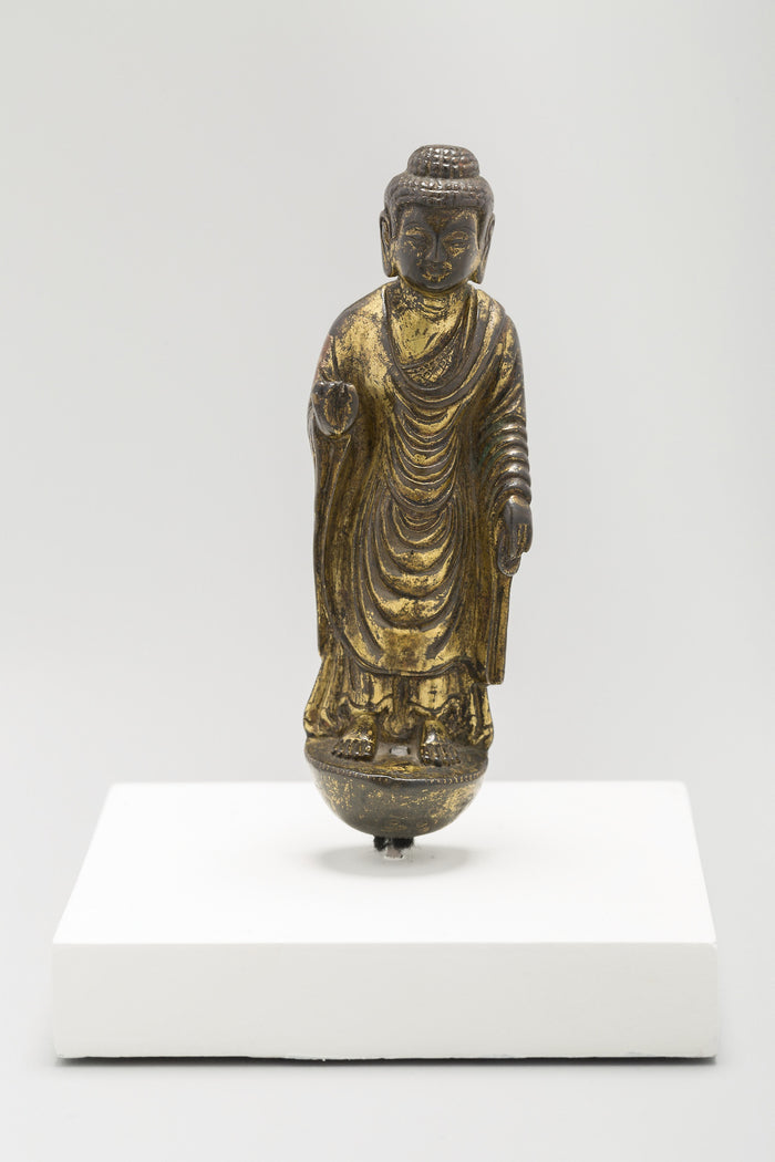Buddha, Standing with Hand in Gesture of Reassurance (Abhaymudra): China,16x12