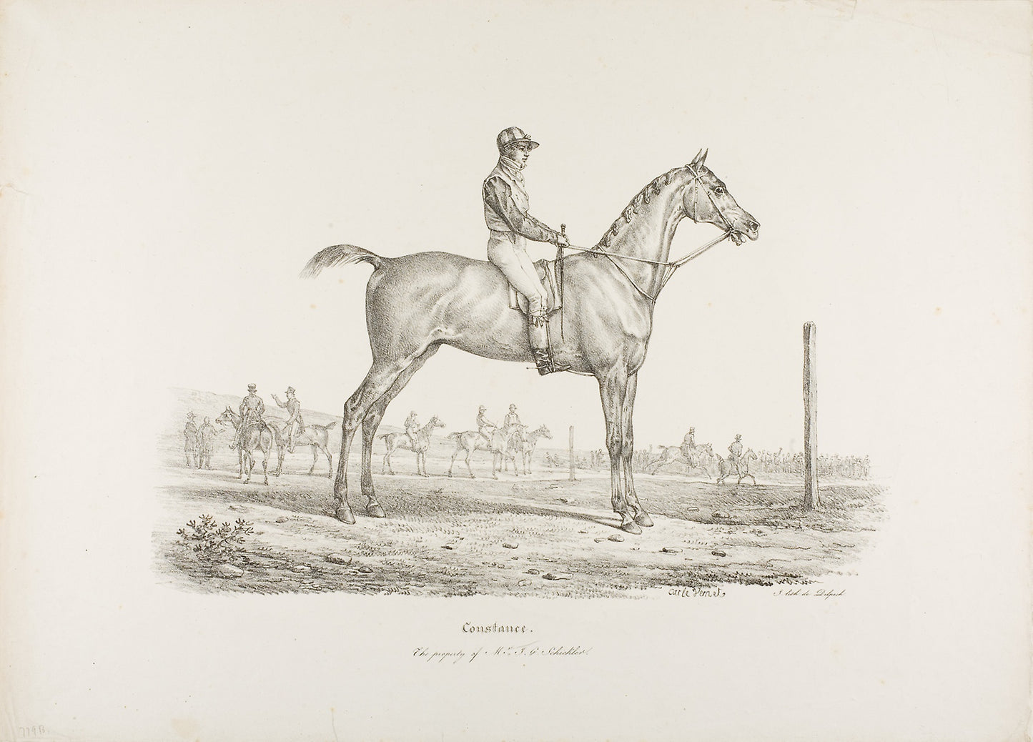 Constance, the Property of Mr. J.G. Schickler -  Carle Vernet (French, 1758-1836),  Poster Print Wall Art