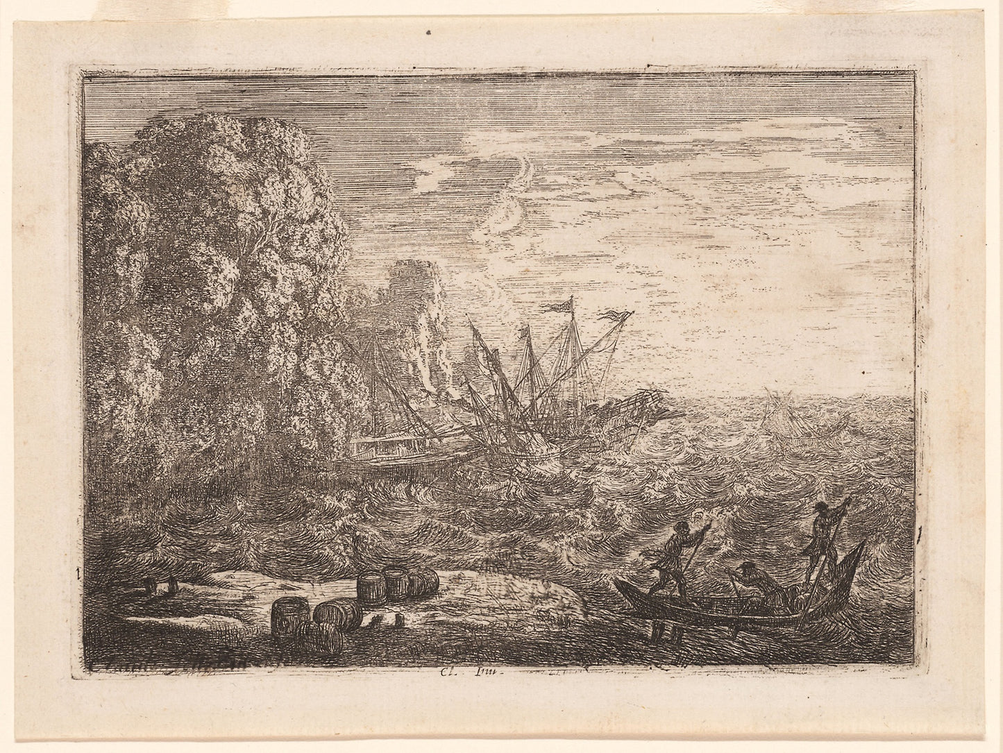 The Tempest -  Claude Lorrain,  Poster Print Wall Art