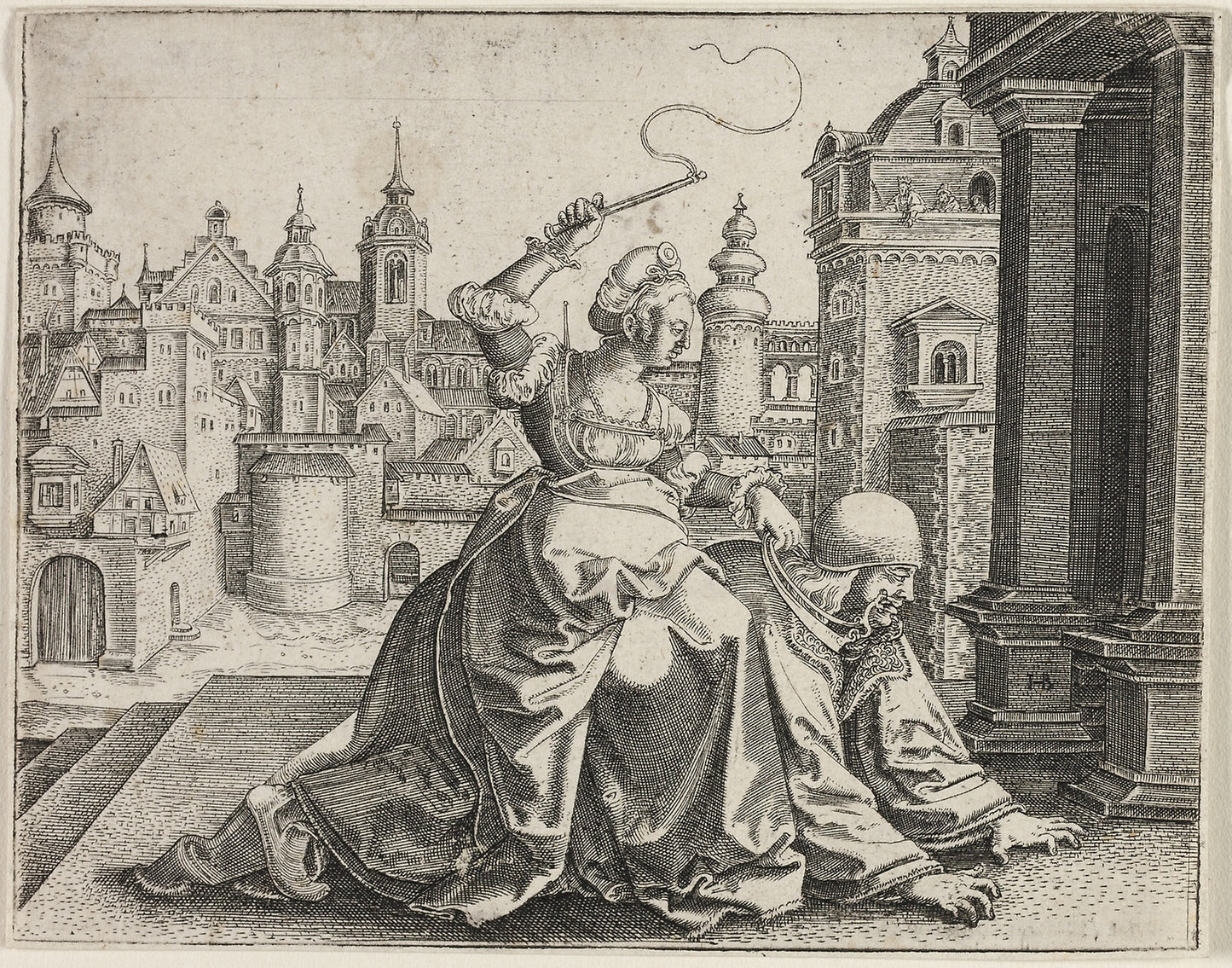 Phyllis and Aristotle -  Hans Brosamer,  Poster Print Wall Art