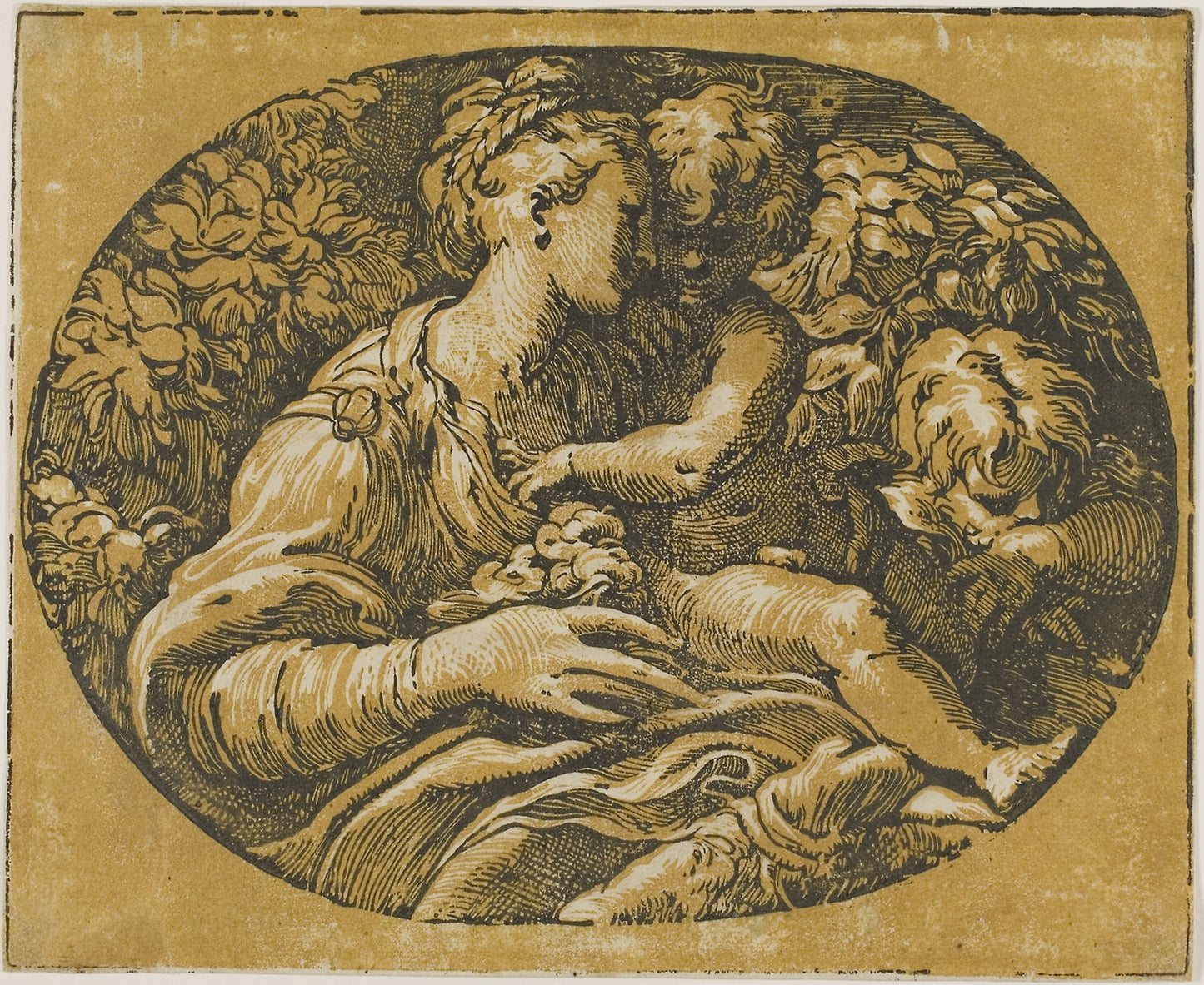 The Virgin, Christ Child, and Saint John -  Antonio da Trento,  Poster Print Wall Art