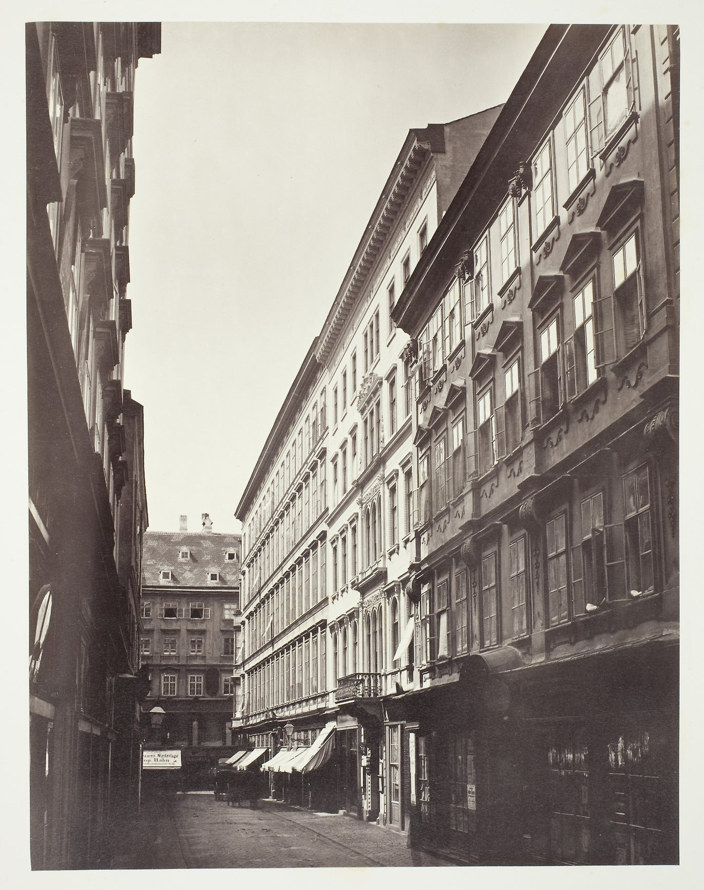 Wollzeile No. 3, Zinshaus des Peter Ritter von Calvagni -  Artist unknown ,  Poster Print Wall Art